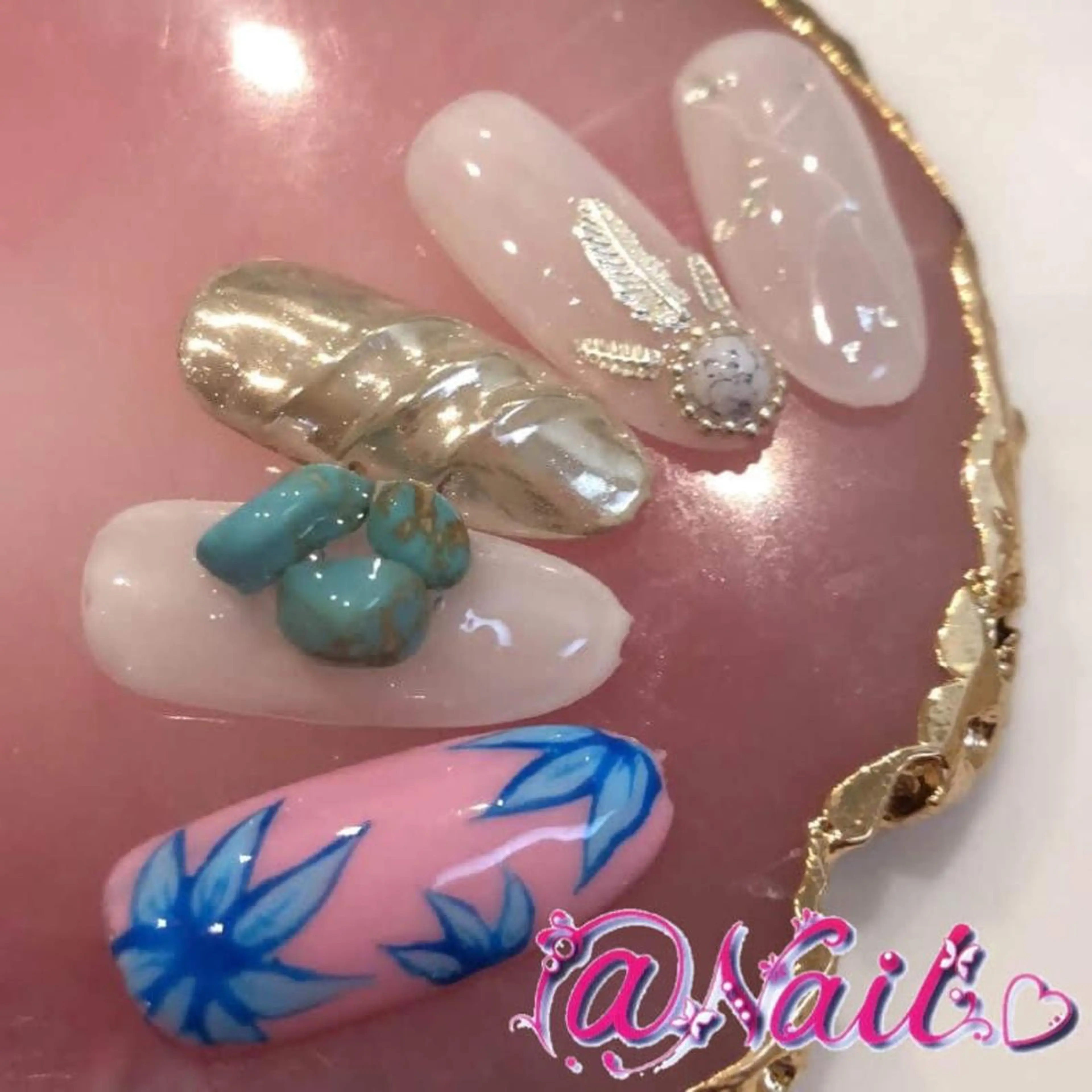 ネイル ネイルチップ 小尾 栞のネイルデザイン