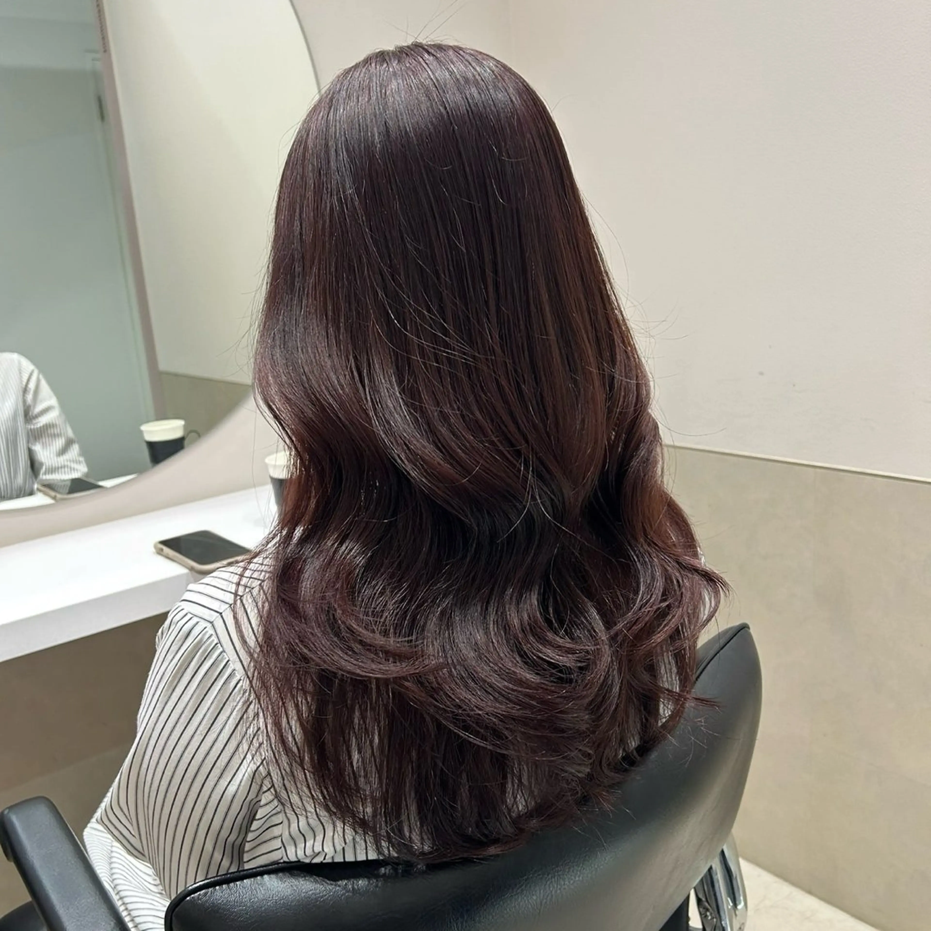 セミロング カラー ヘアアレンジ ヘアカラー トリートメント GOTODAY shair salon 横浜mare店所属・mai🍑暖色カラー /レイヤー💖のヘアスタイル