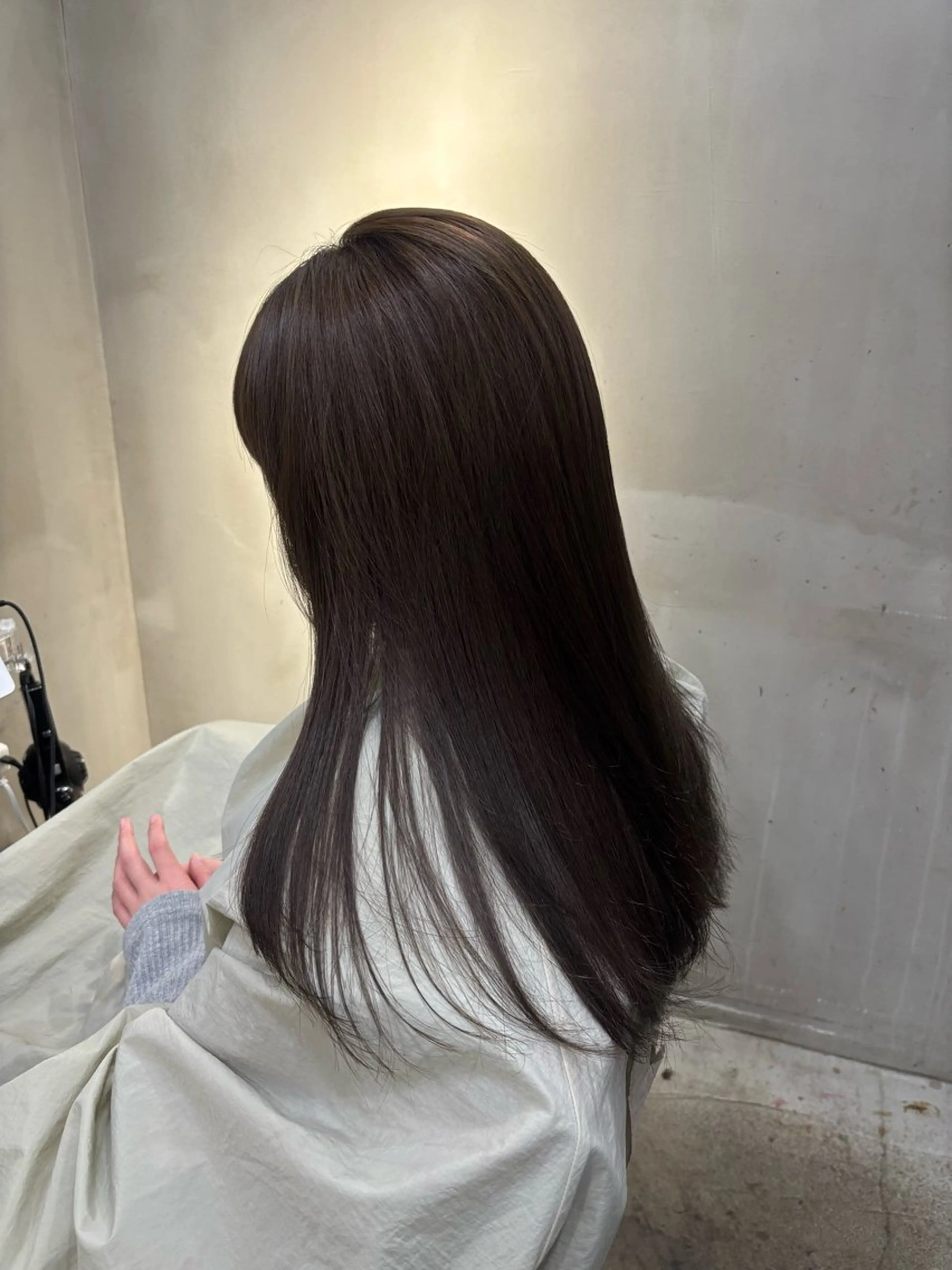 ロング カラー ブリーチ ダブルカラー ブリーチなしカラー オリーブカラー ヘアカラー 中園康 /カラー/ブリーチのヘアスタイル