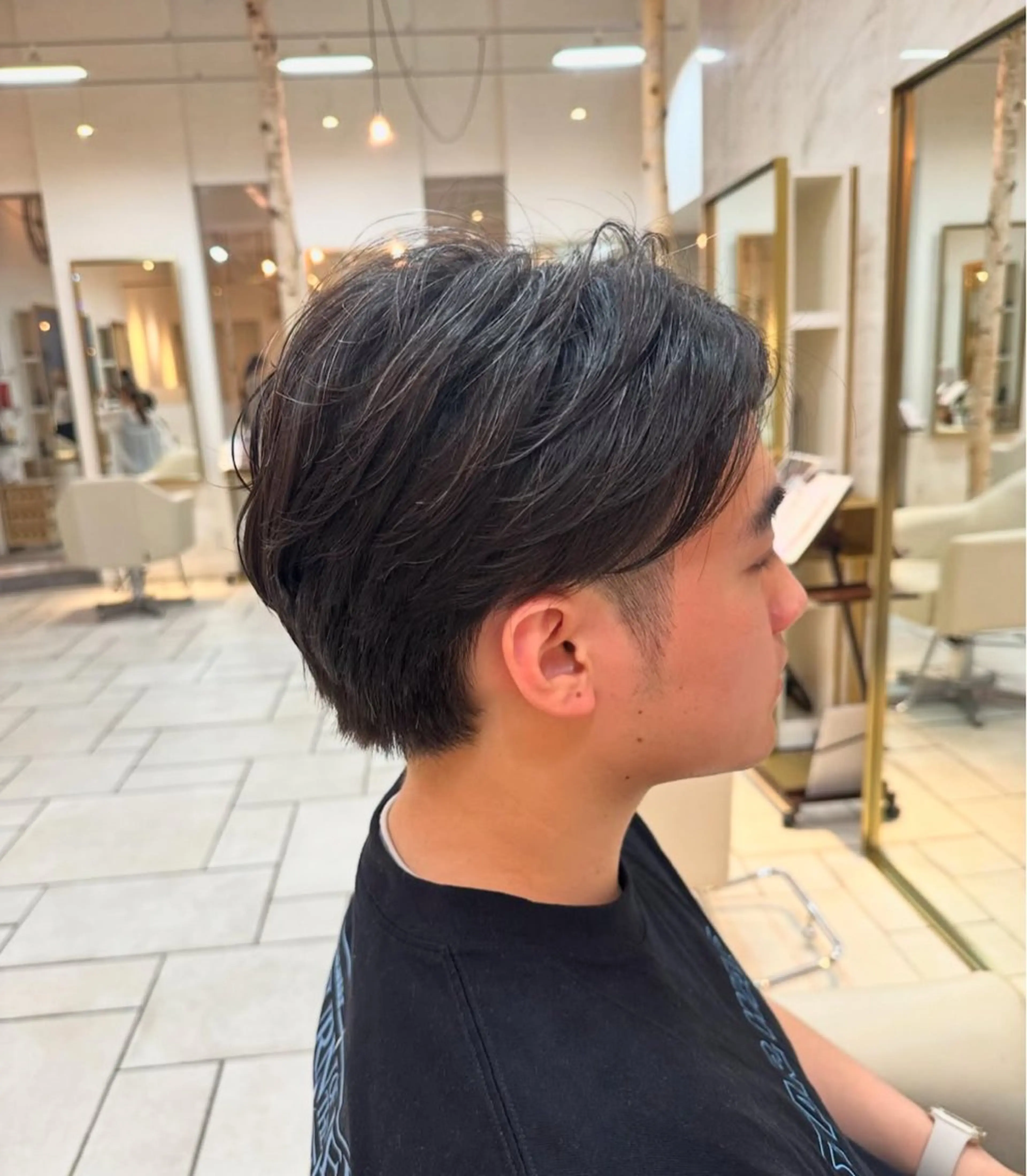 メンズ 羽根田 果奈のヘアスタイル