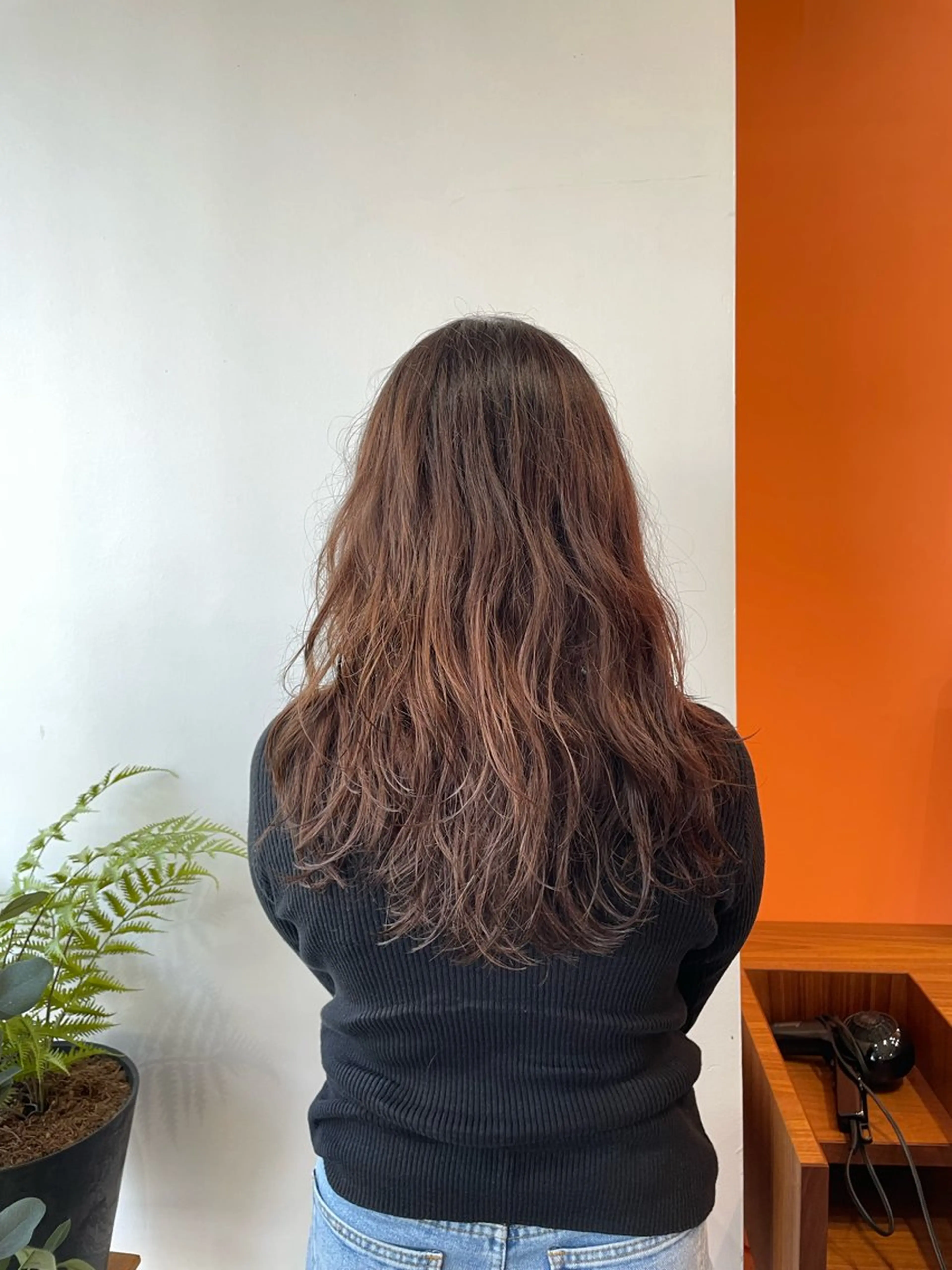 ロング カラー 上島 未緒のヘアスタイル