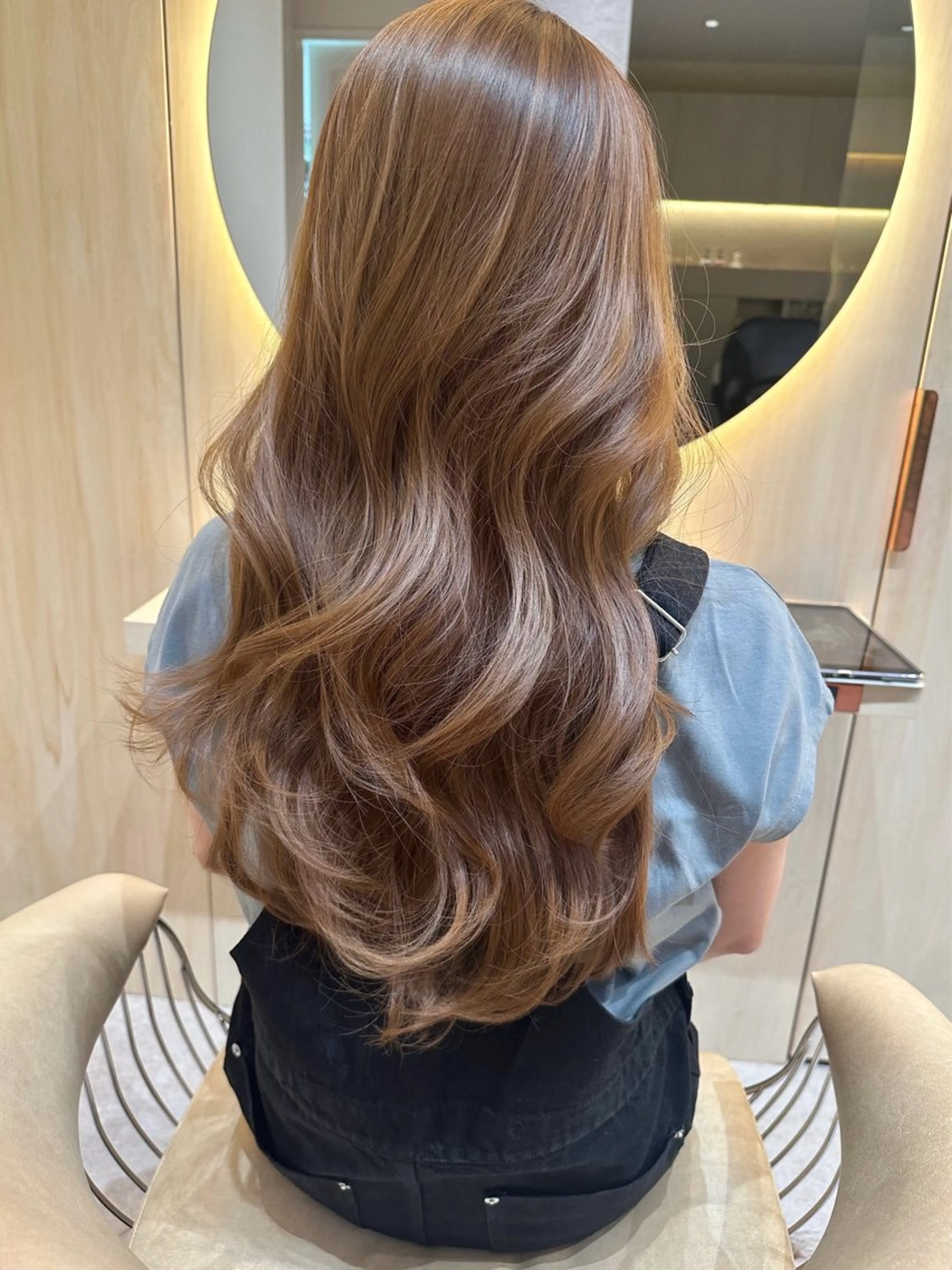 ロング カラー 透明感カラー🤎 中川智帆のヘアスタイル