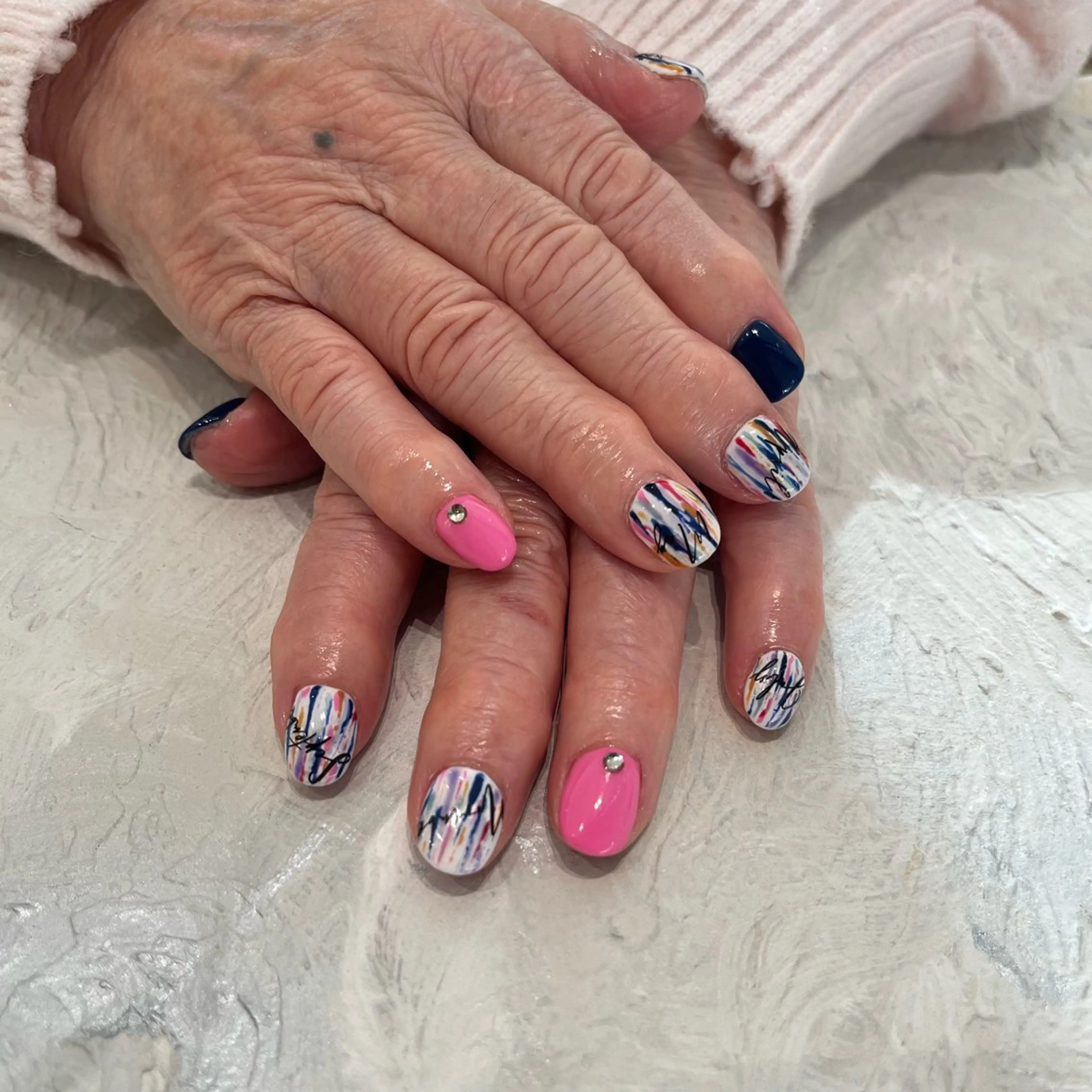 ネイル 四之宮 百花のネイルデザイン