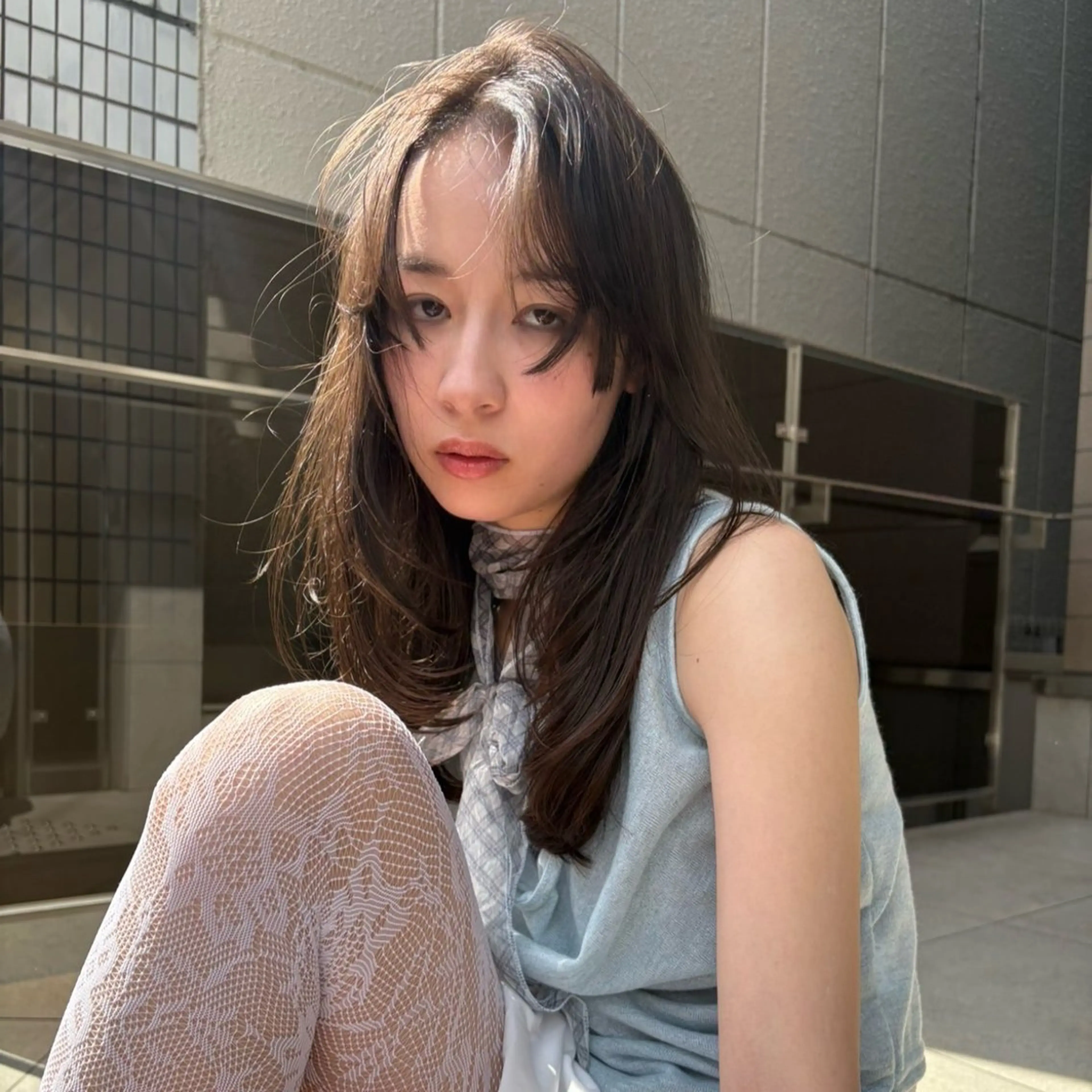 ロング カラー 似合わせカット カット ヘアカラー トリートメント レイヤー/髪質改善 Lond ambreのヘアスタイル