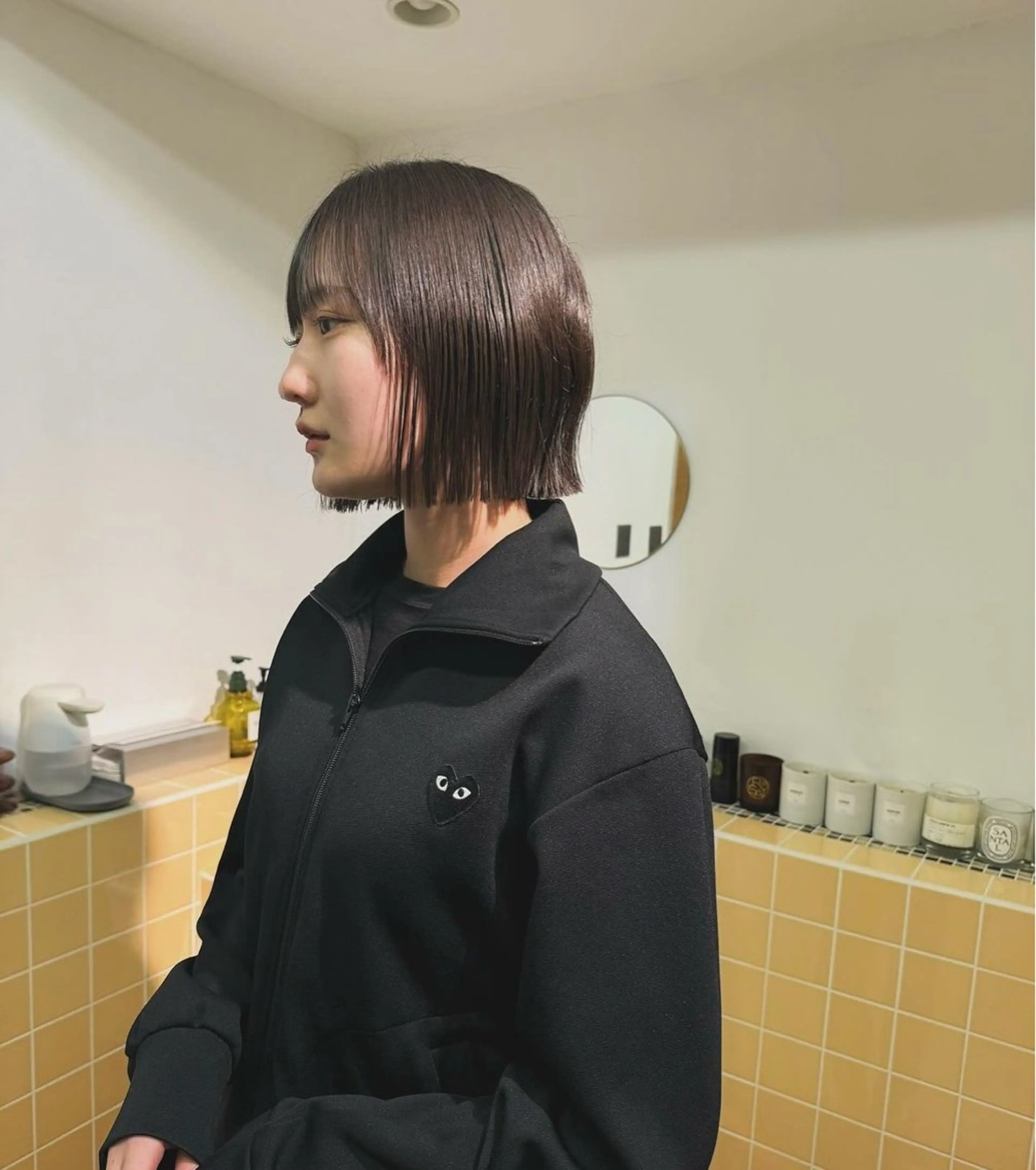 ショート カット udaハイトーン /ボブ/レイヤーのヘアスタイル