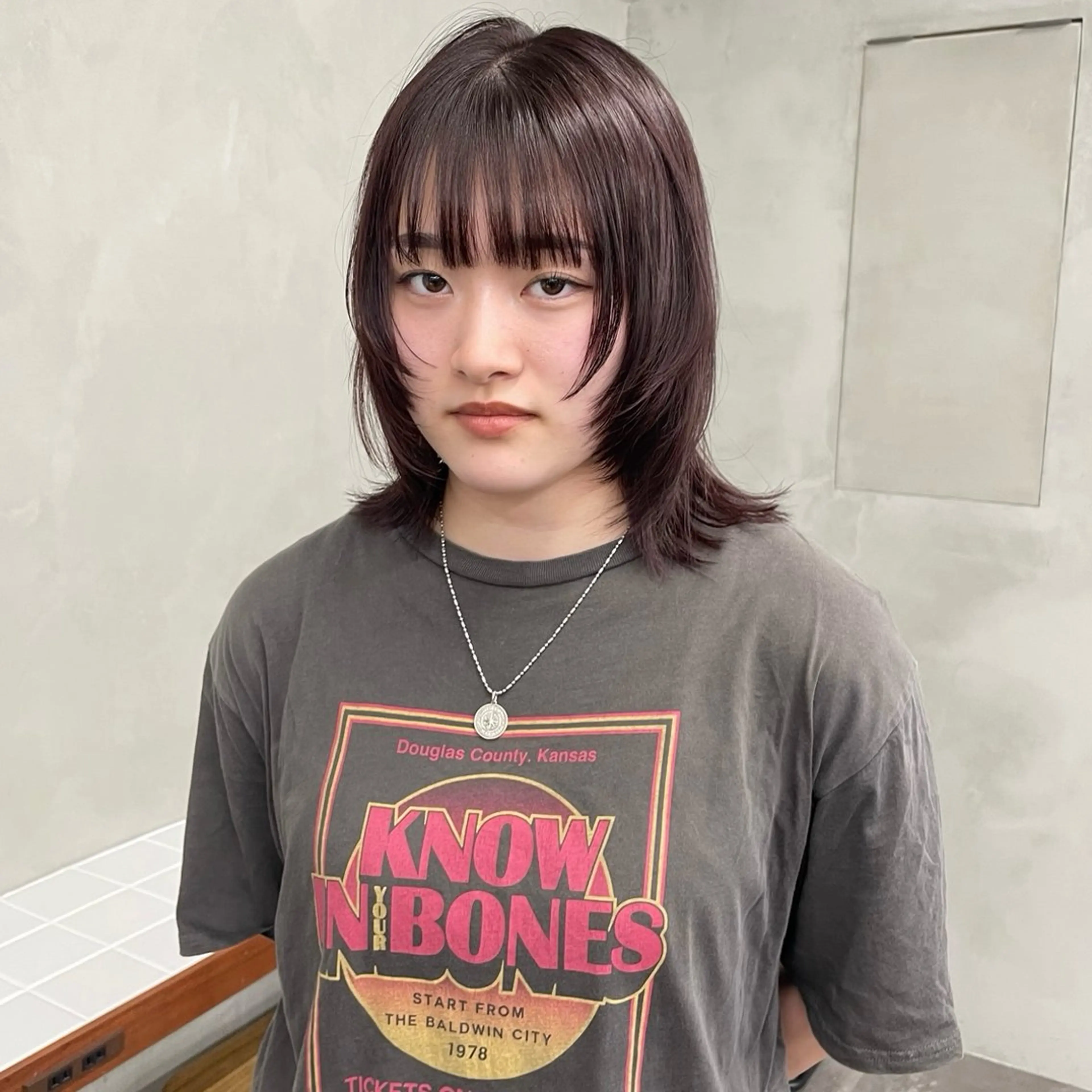 ミディアム カラー カット ヘアカラー トリートメント 🍒暖色カラー🍒 渋谷/YUUのヘアスタイル