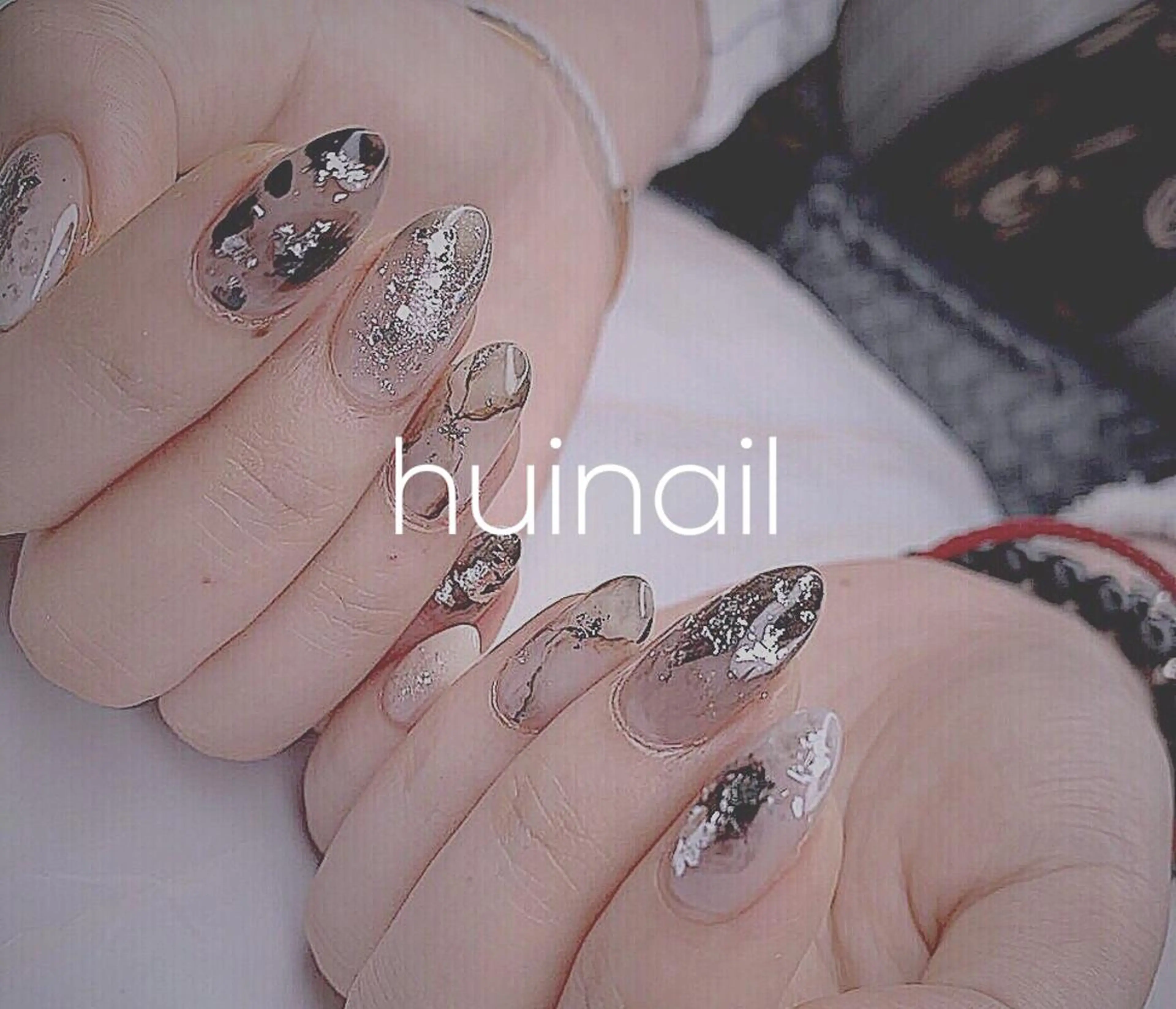 セミロング めぐみのネイルサロン スタッフ練習のネイルデザイン