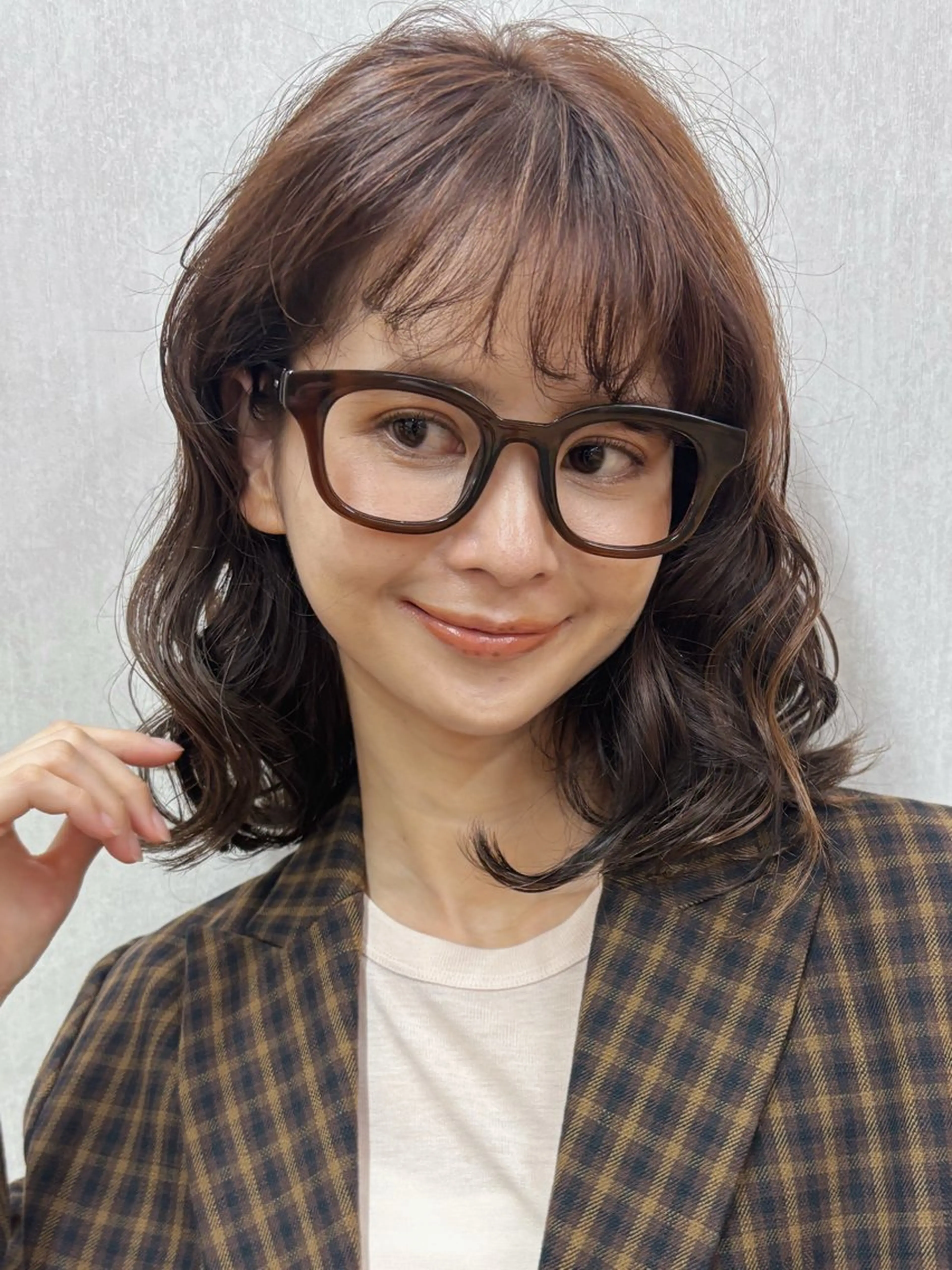パーマ デジタルパーマ カット パーマ ボブ/ミディアム 親しみやすさ/さくらのヘアスタイル