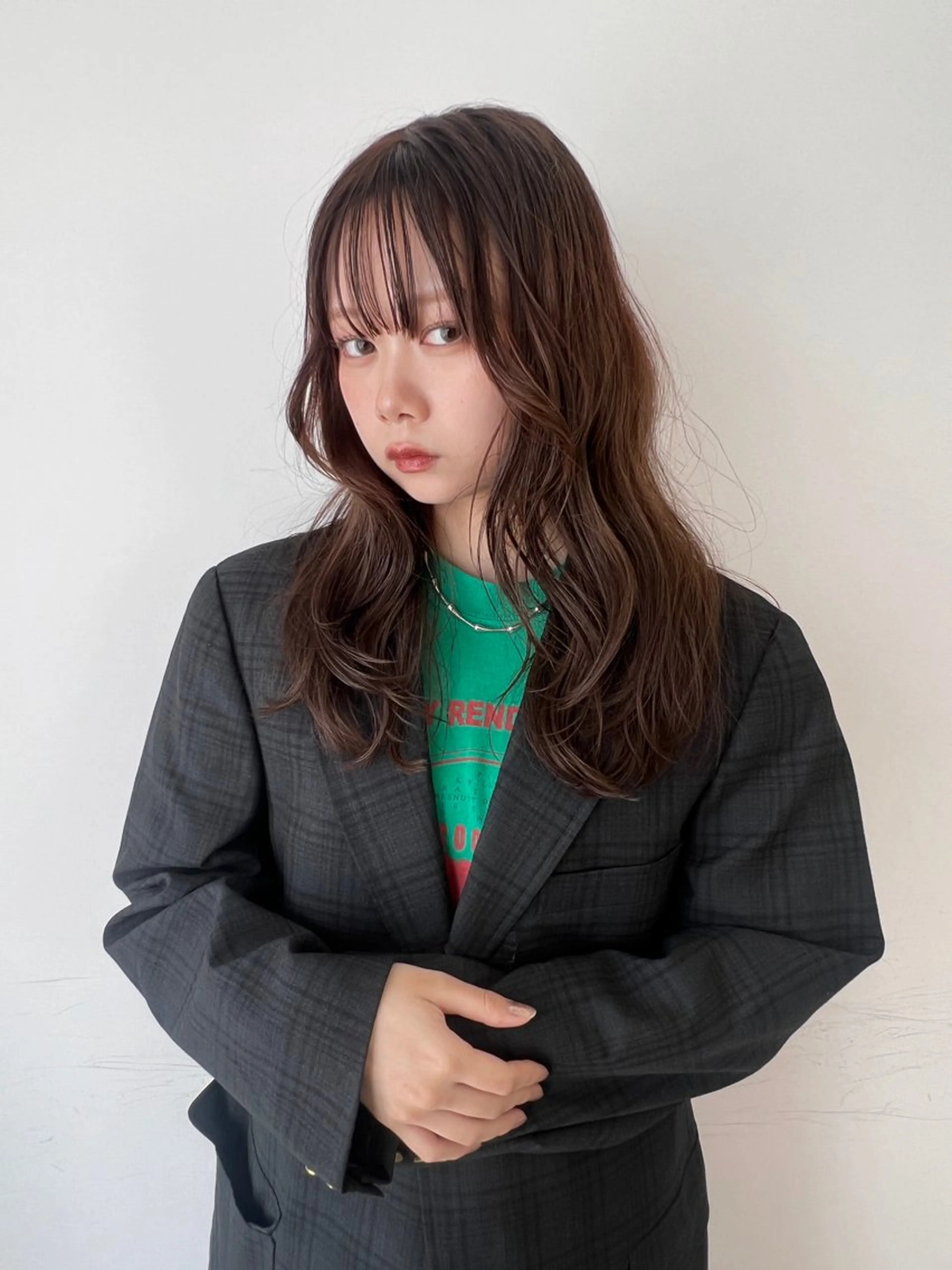 ロング 透明感カラー🫧⌇ AO🫐🩵のヘアスタイル