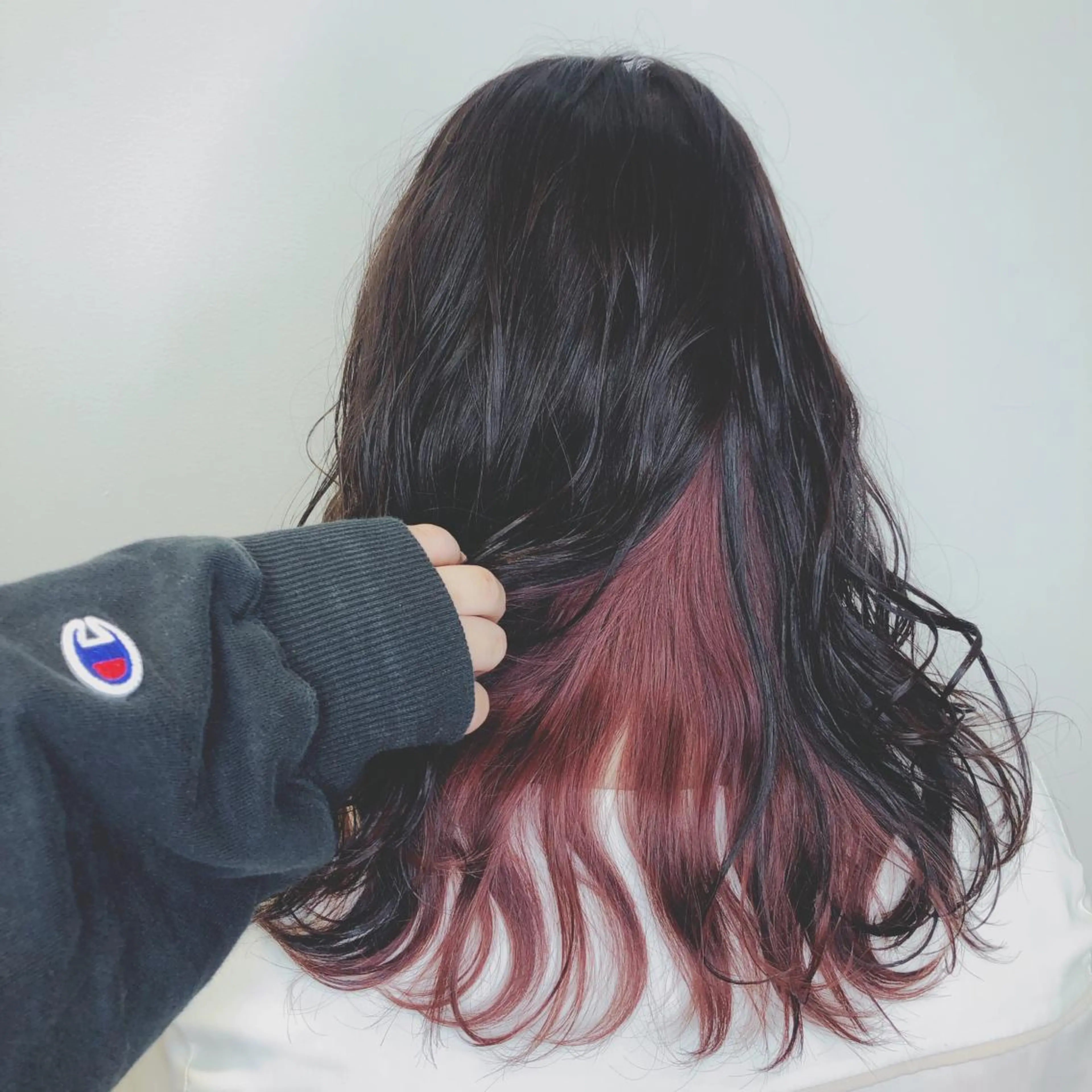 セミロング カラー 渡邊 唯のヘアスタイル