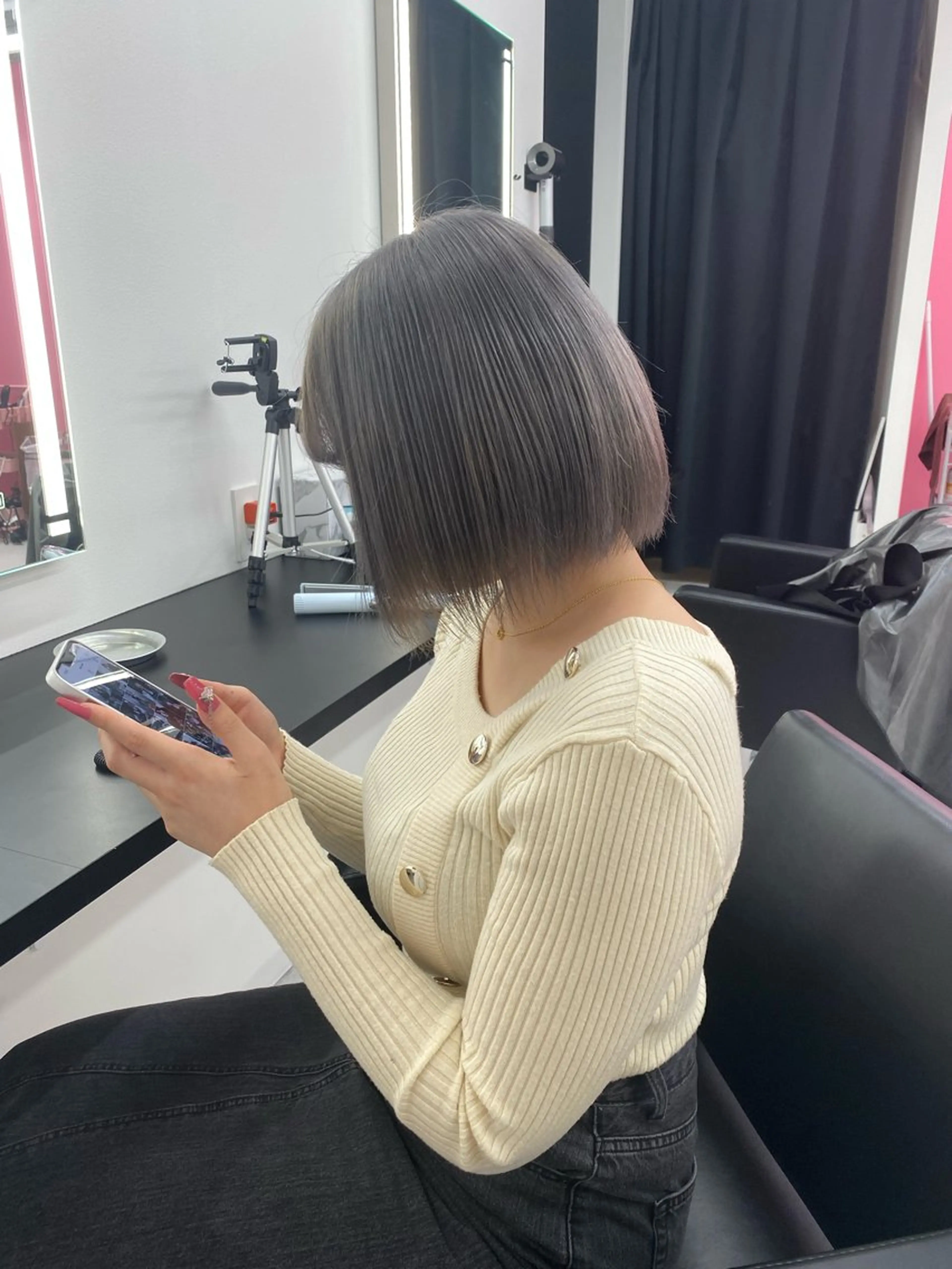 ショート カラー ブリーチカラー💖 rukaのヘアスタイル