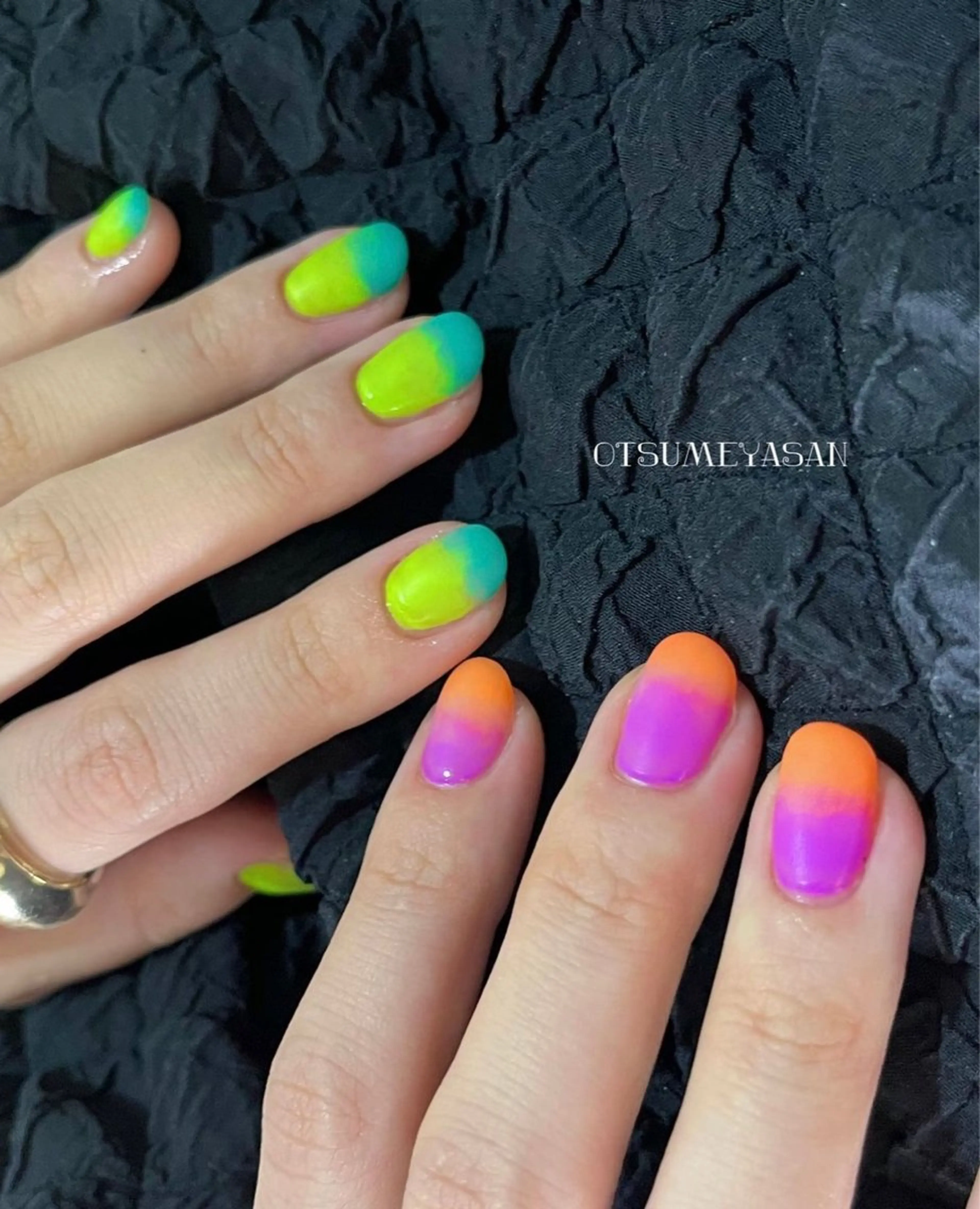 ネイル ブルー ジェルネイル 韓国ネイル マグネットネイル ミラーネイル わたなべ ちかのネイルデザイン