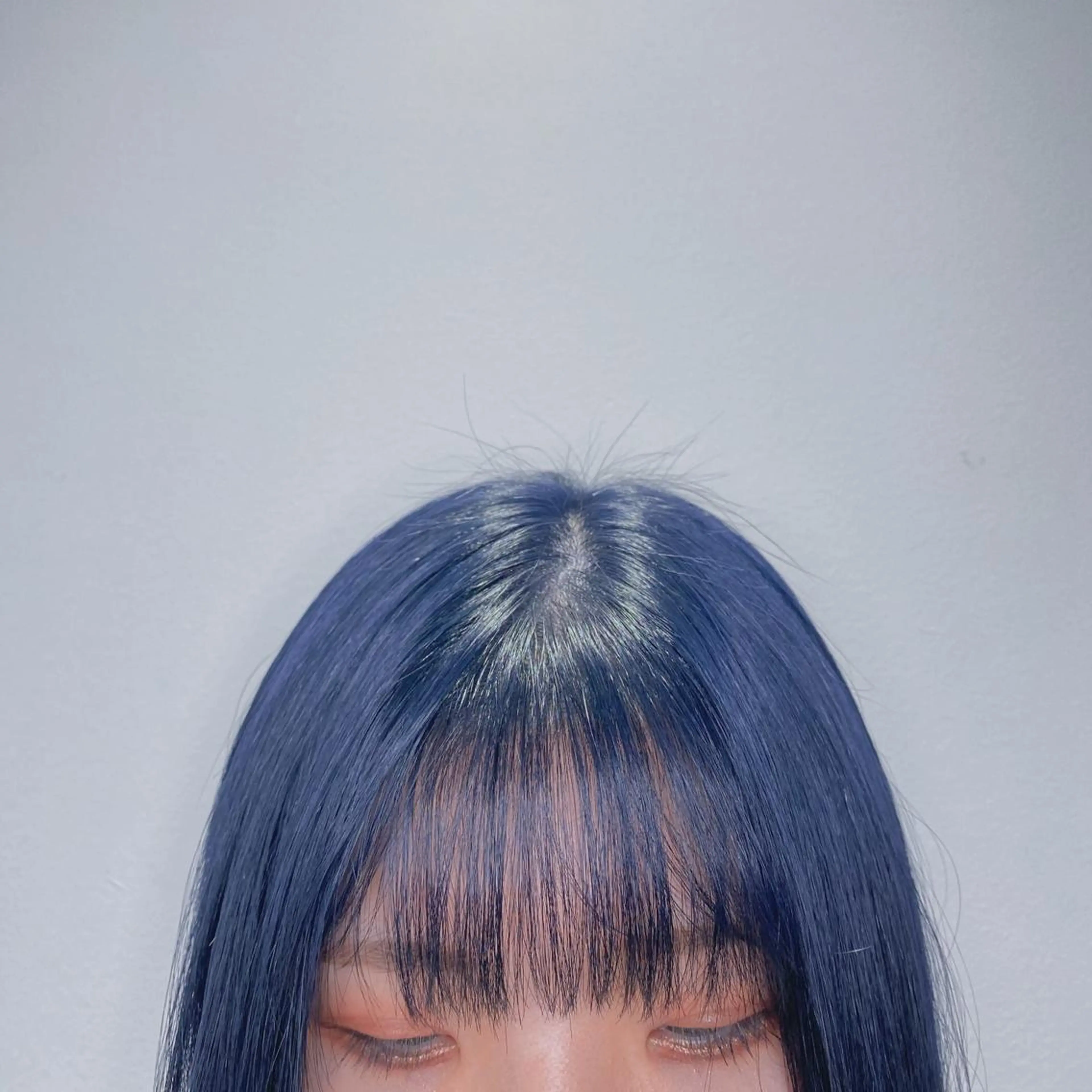 セミロング カラー ネイビーカラー ACT/表参道店所属・暖色カラー🍊 せきゆうかのヘアスタイル