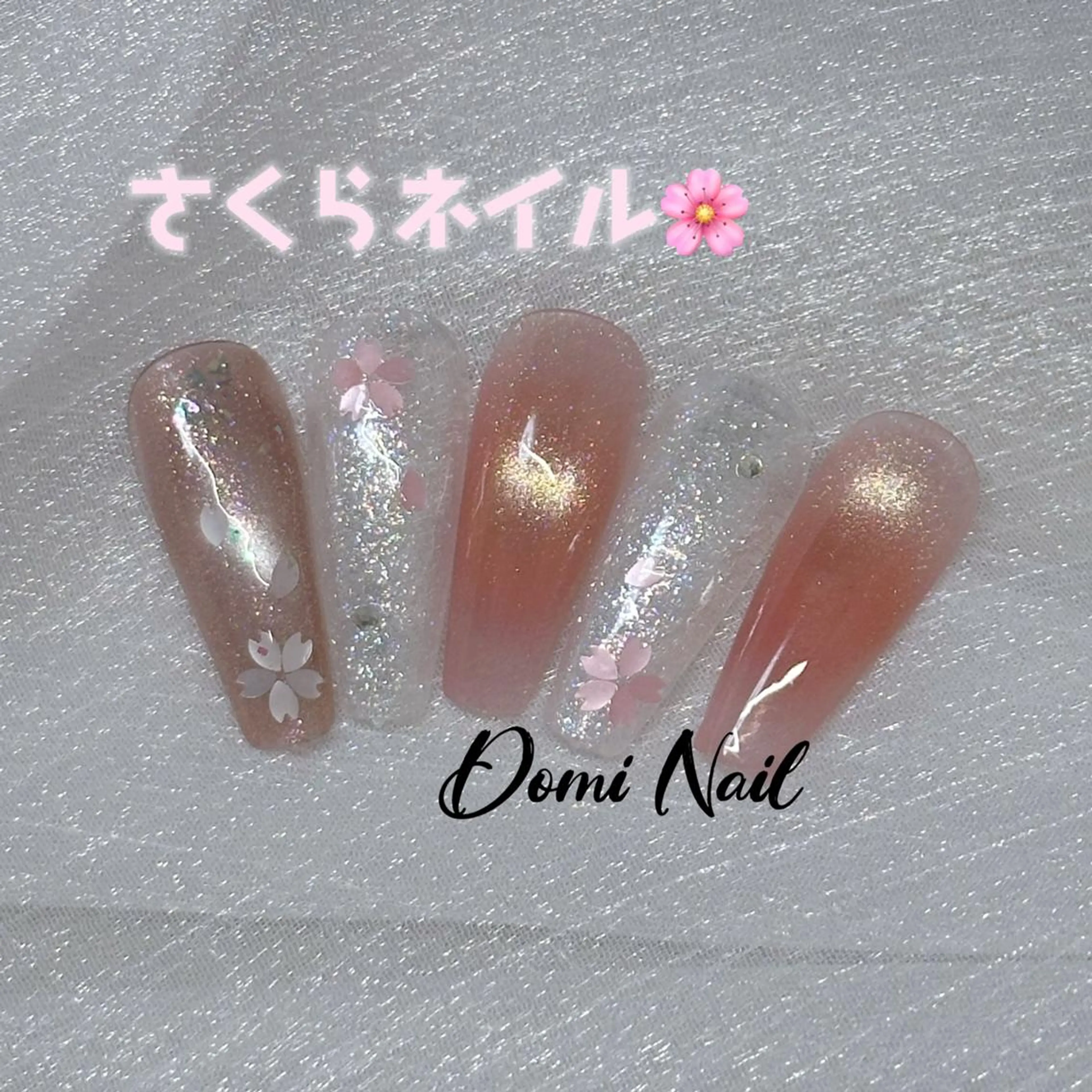 ネイル 春ネイル ハンドネイル フットネイル Domi Nail Salonのネイルデザイン