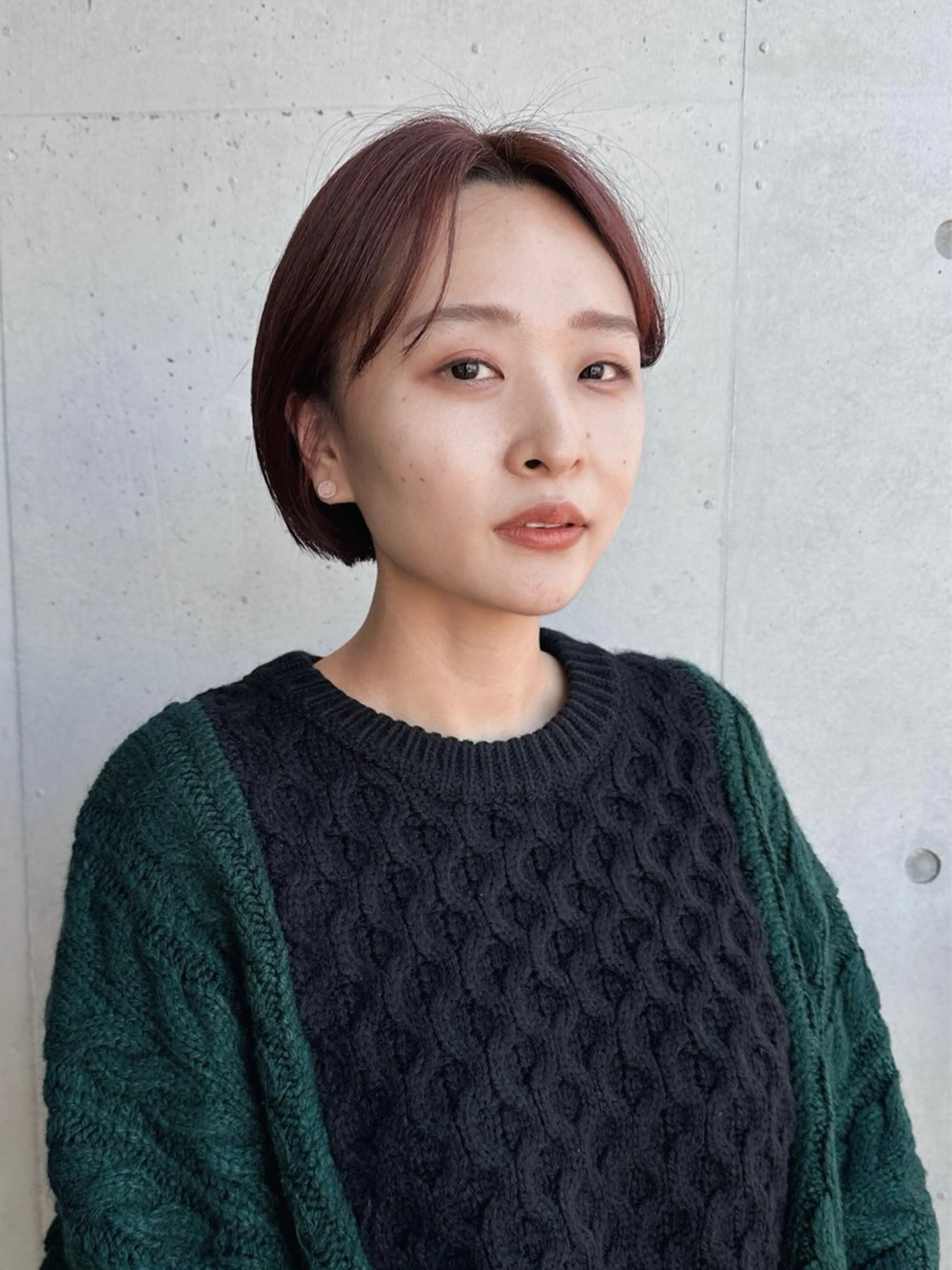 ショート カット ヘアカラー 前野 日奈のヘアスタイル