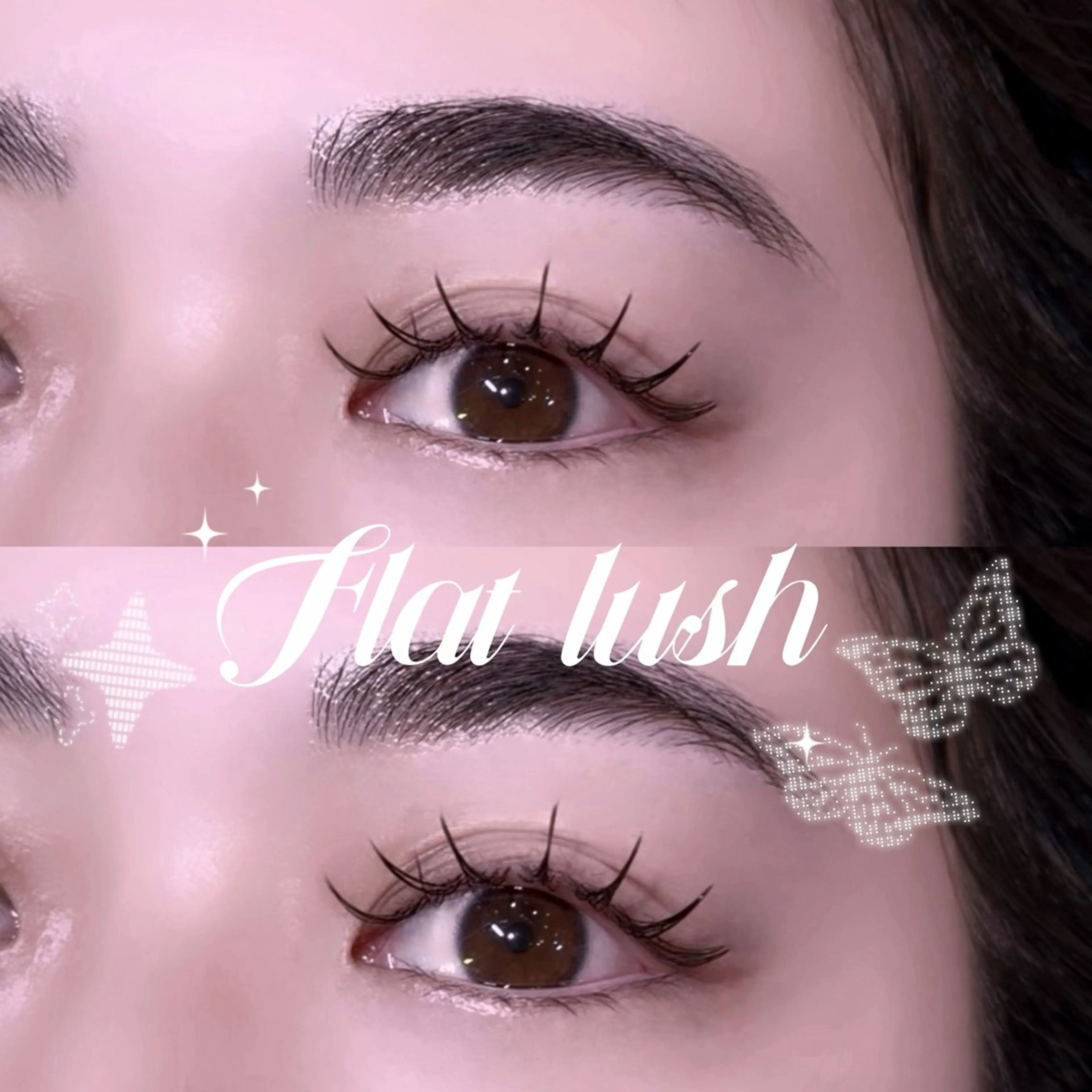 【11:00-12:00】マツエク🌟フラットラッシュ 120本🌟オフあり➡️4/13 限定の写真