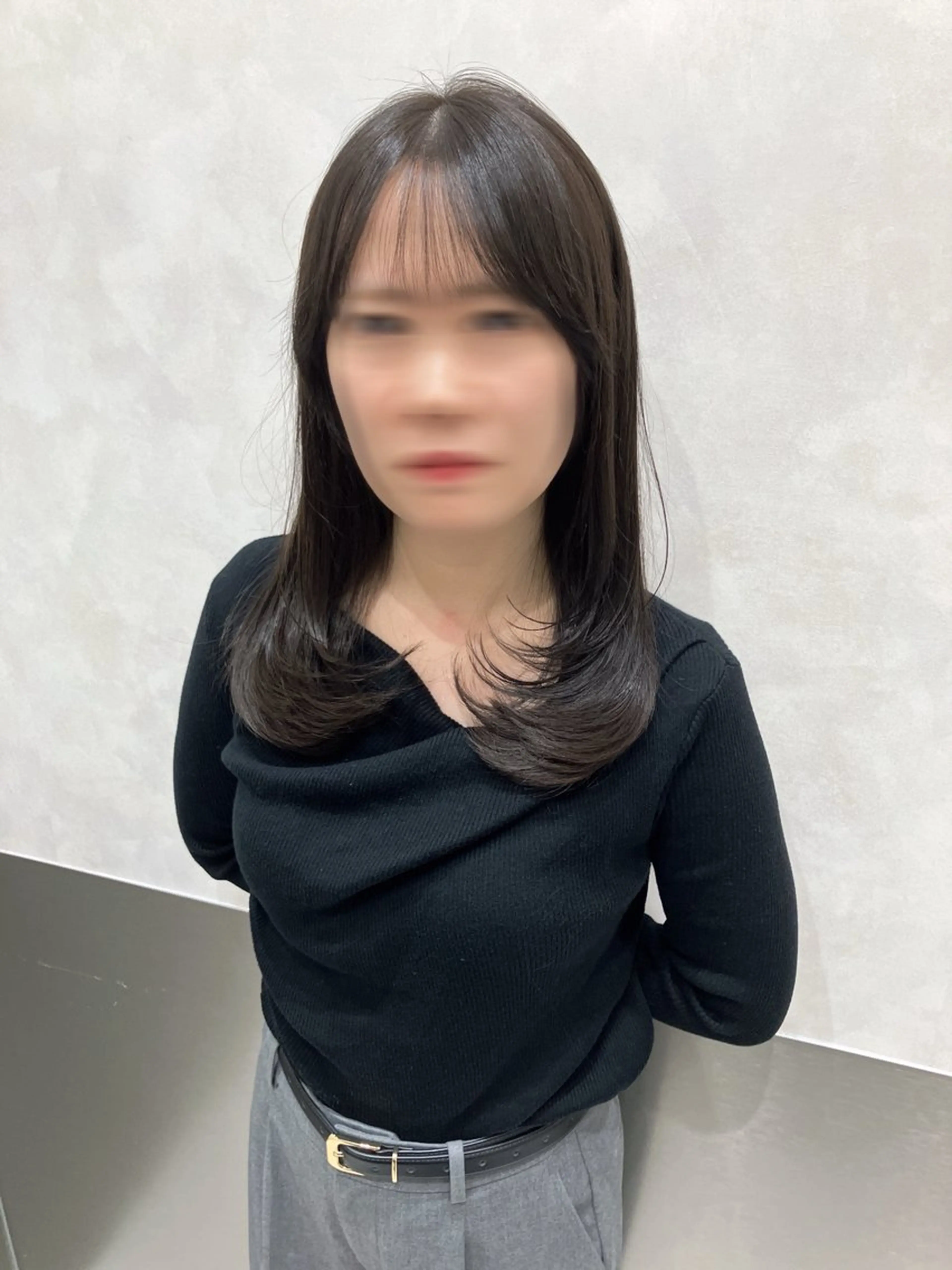 ロング カラー カット ヘアカラー トリートメント 💖ブリーチなし透明 感💖ASAHIのヘアスタイル