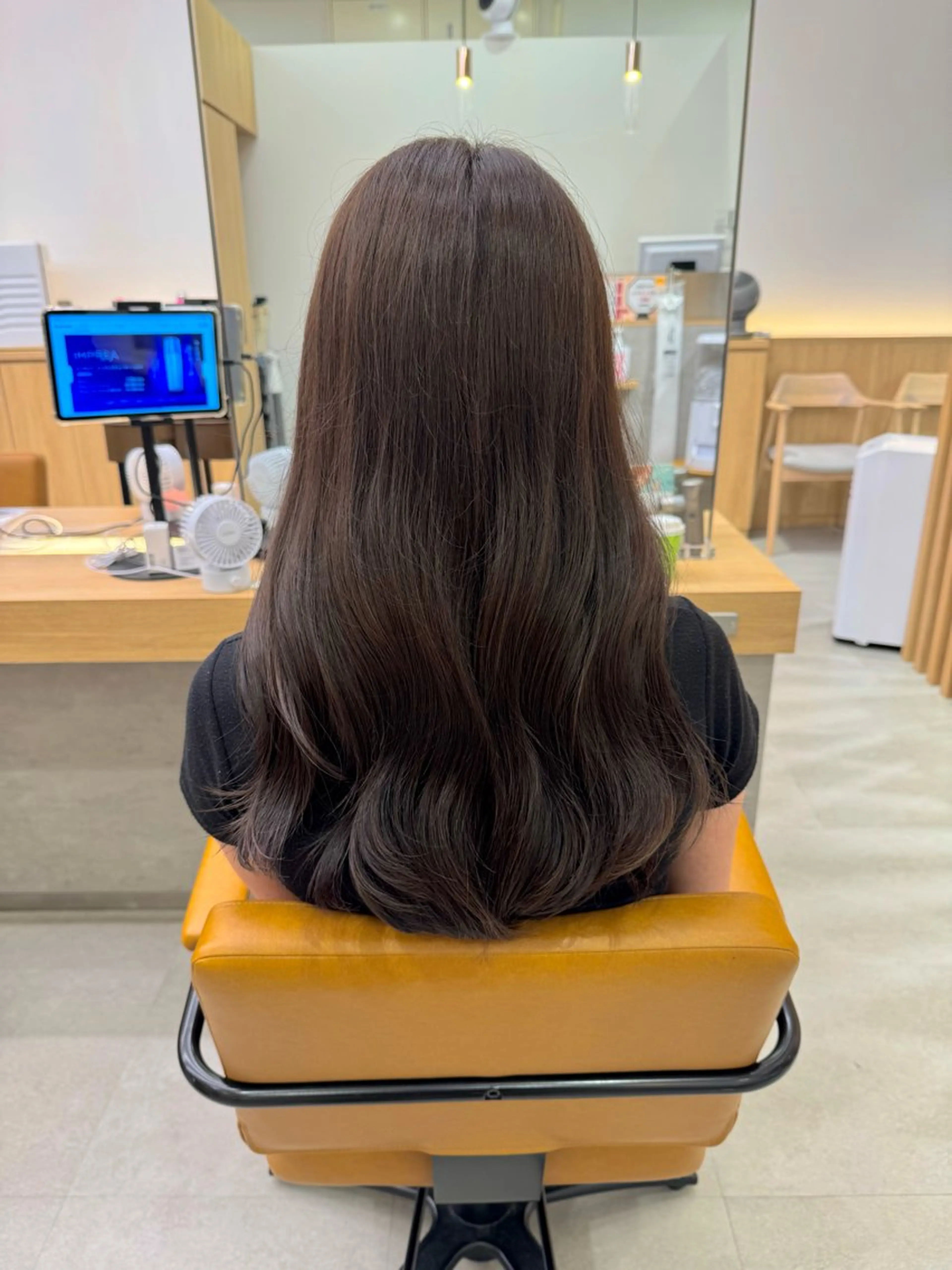 ロング カラー ブラウンカラー ナチュラルブラウン カット ヘアカラー けー すけのヘアスタイル