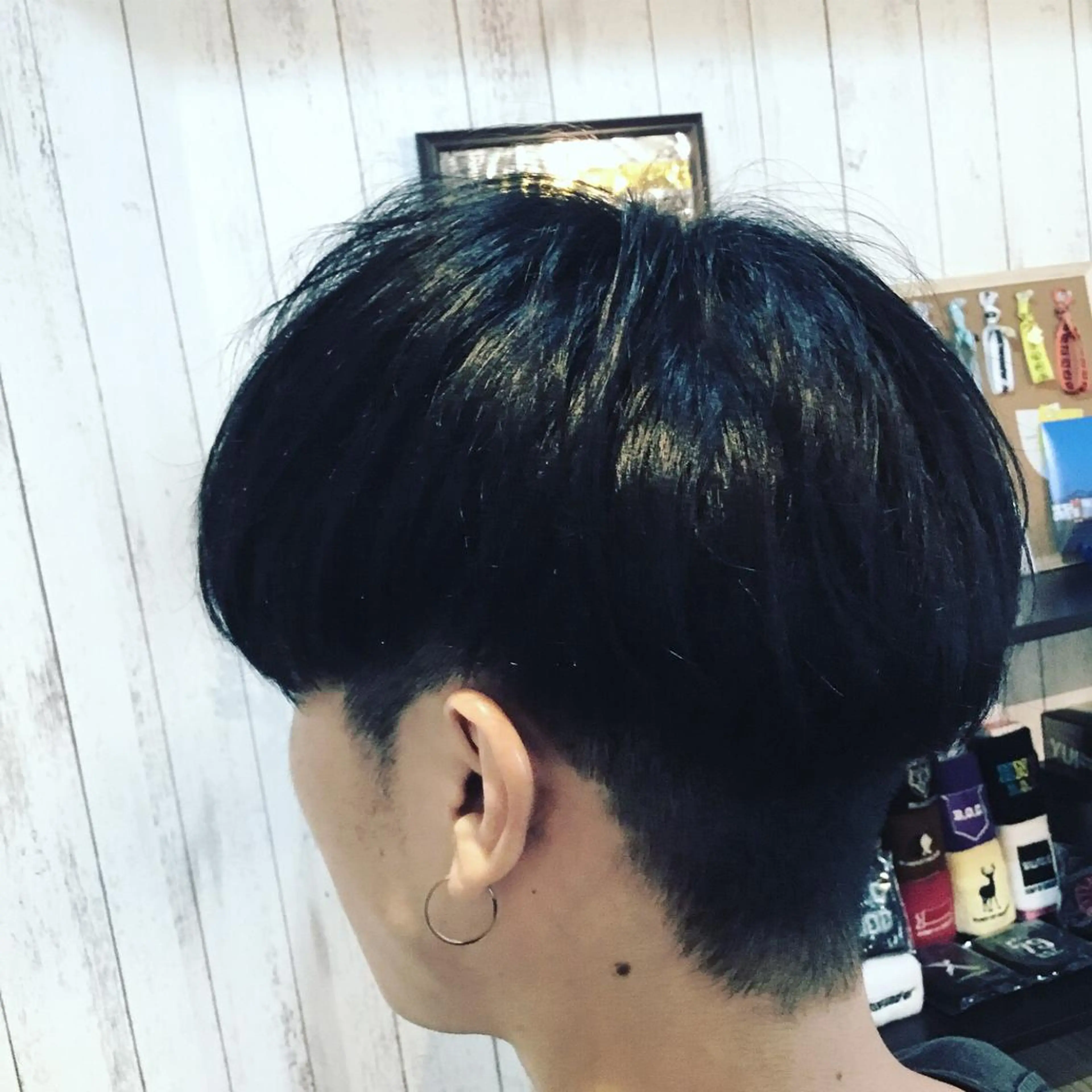 ショート カラー メンズ 金崎 新吾のヘアスタイル