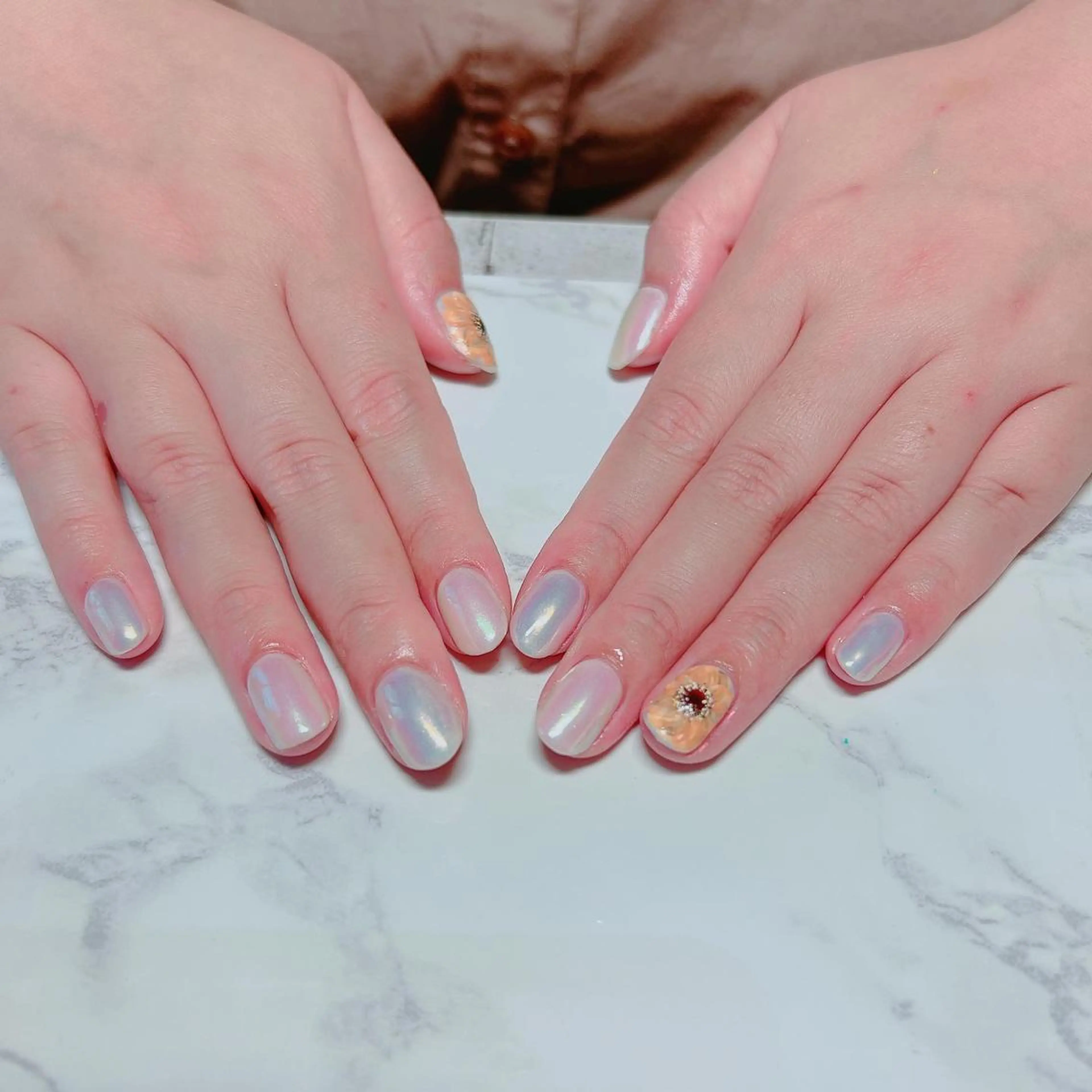 ネイル オーロラネイル ハンドネイル たきぐち みちこのネイルデザイン