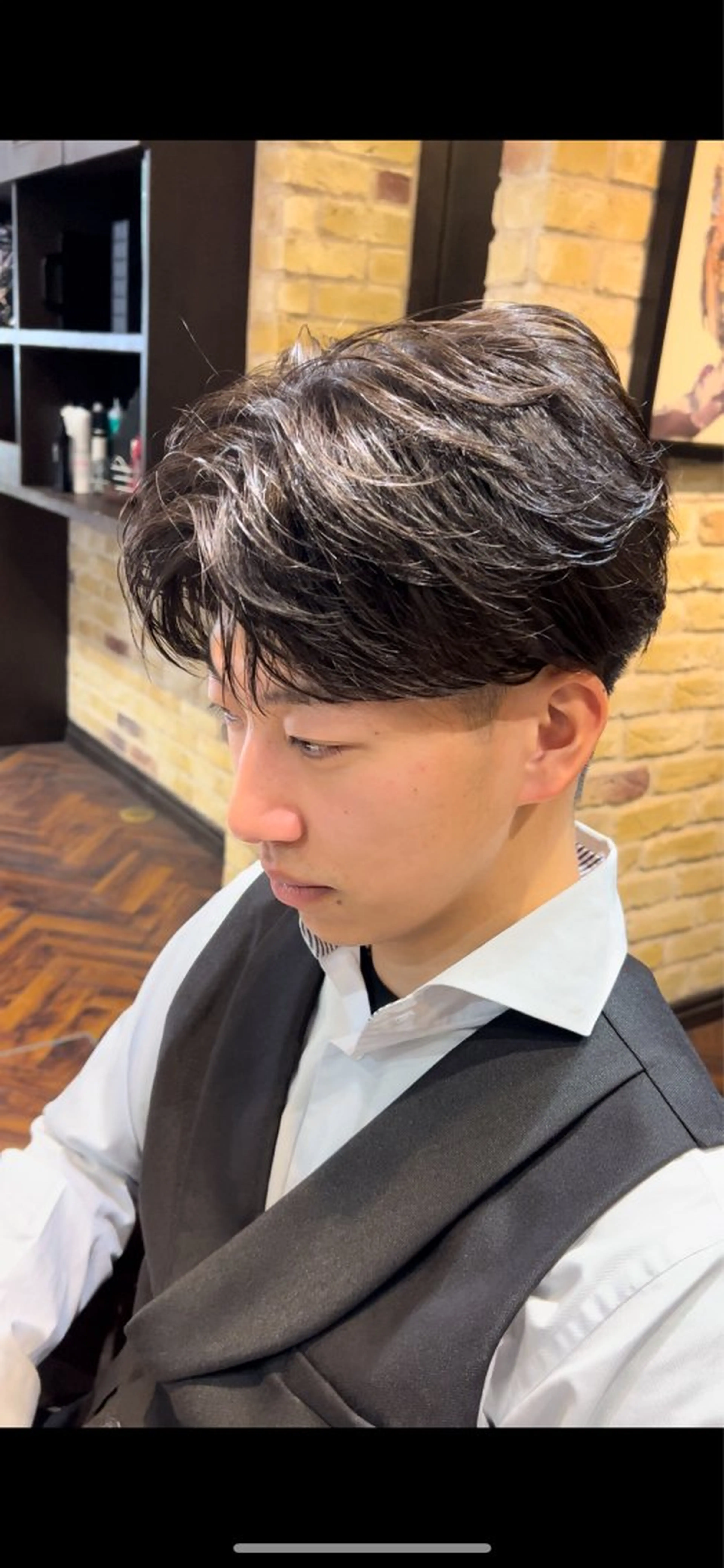 ショート カラー ショートヘア カット 曲がる縮毛 フェザー ニュアンス  佐々木のヘアスタイル