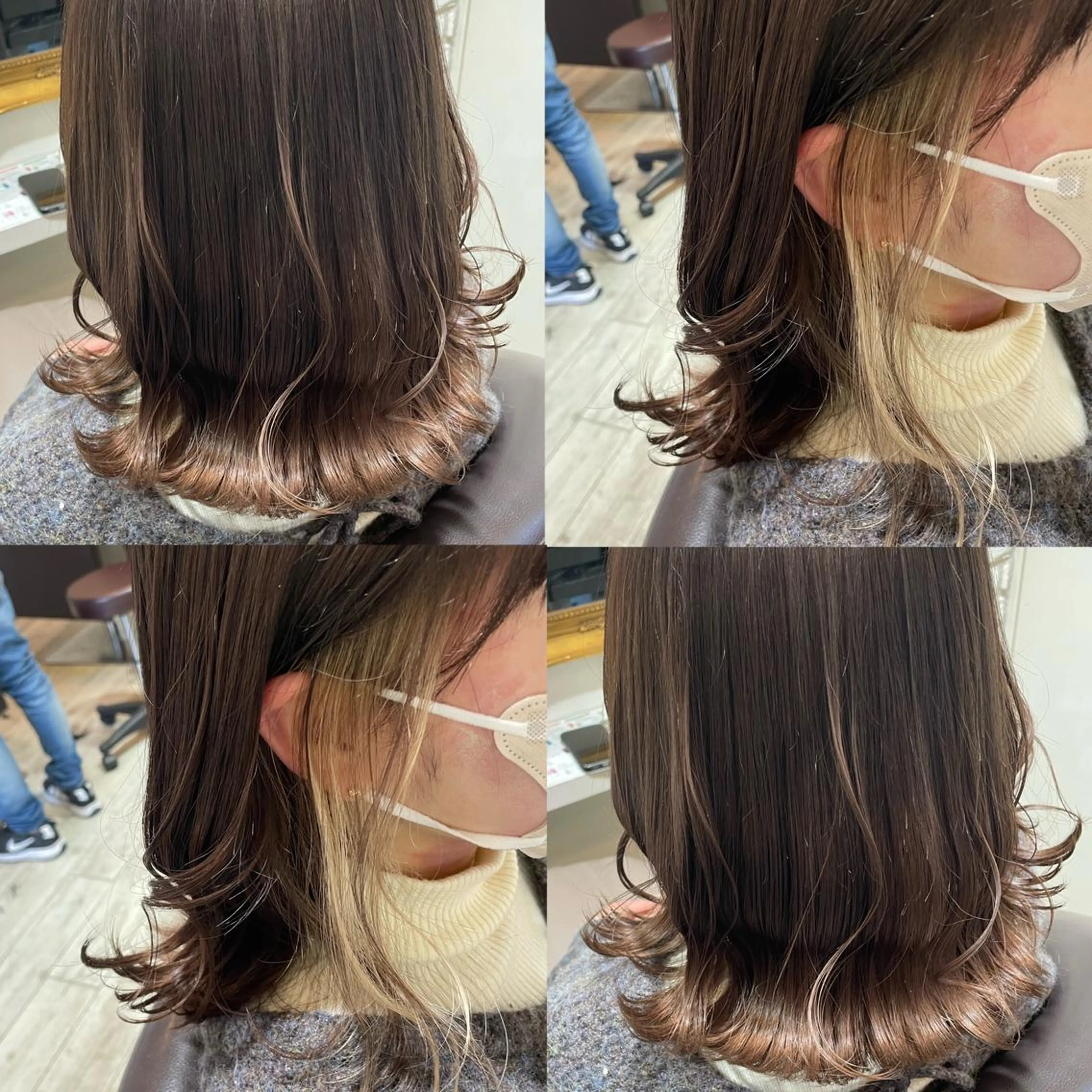 ミディアム ヘアカラー トリートメント 髪質改善×透明感× 艶髪🥀HIYORIのヘアスタイル