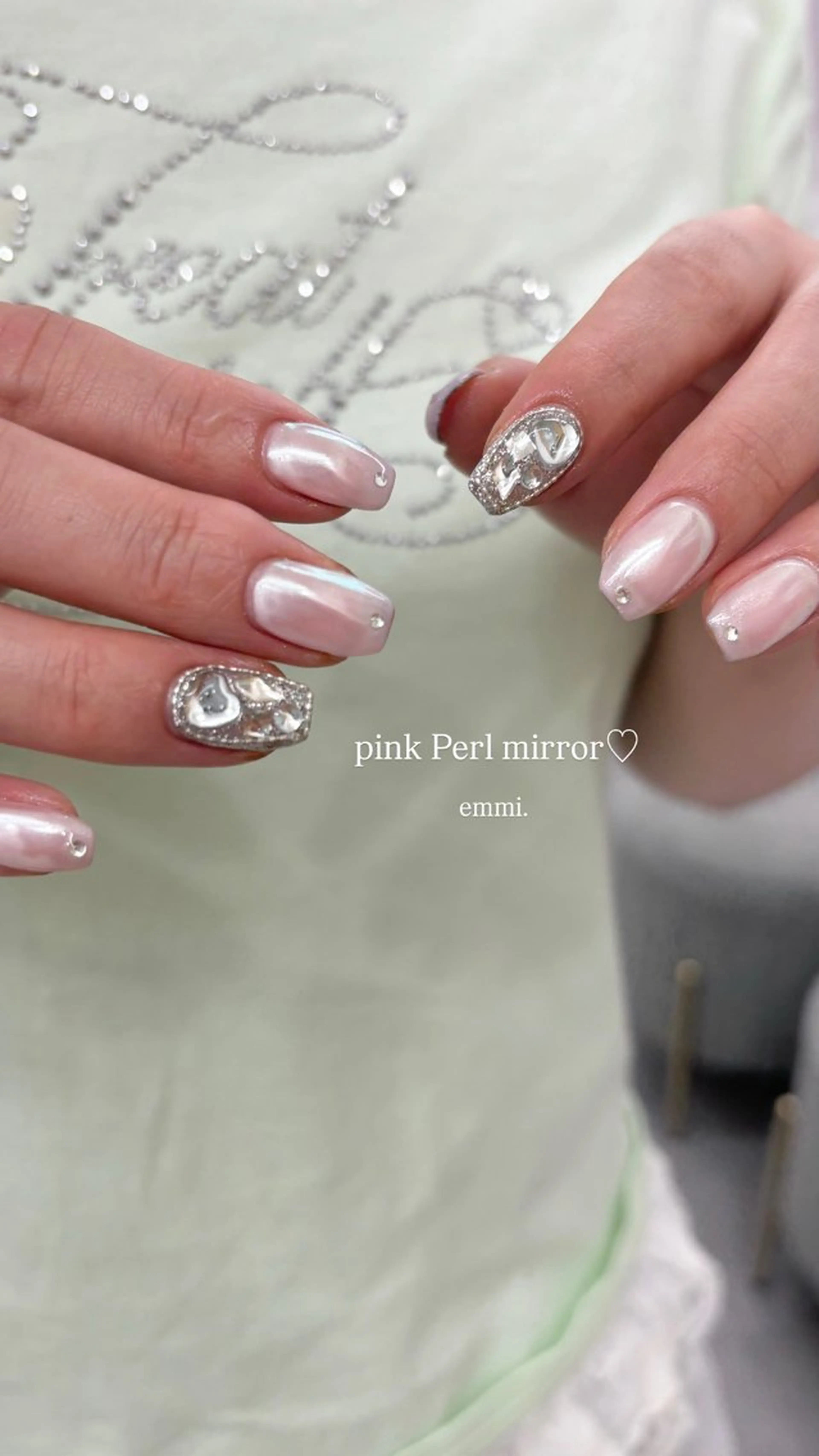 ネイル チークネイル フットネイル フレンチネイル ガーリー グラデーション ハンドネイル emmi nailのネイルデザイン