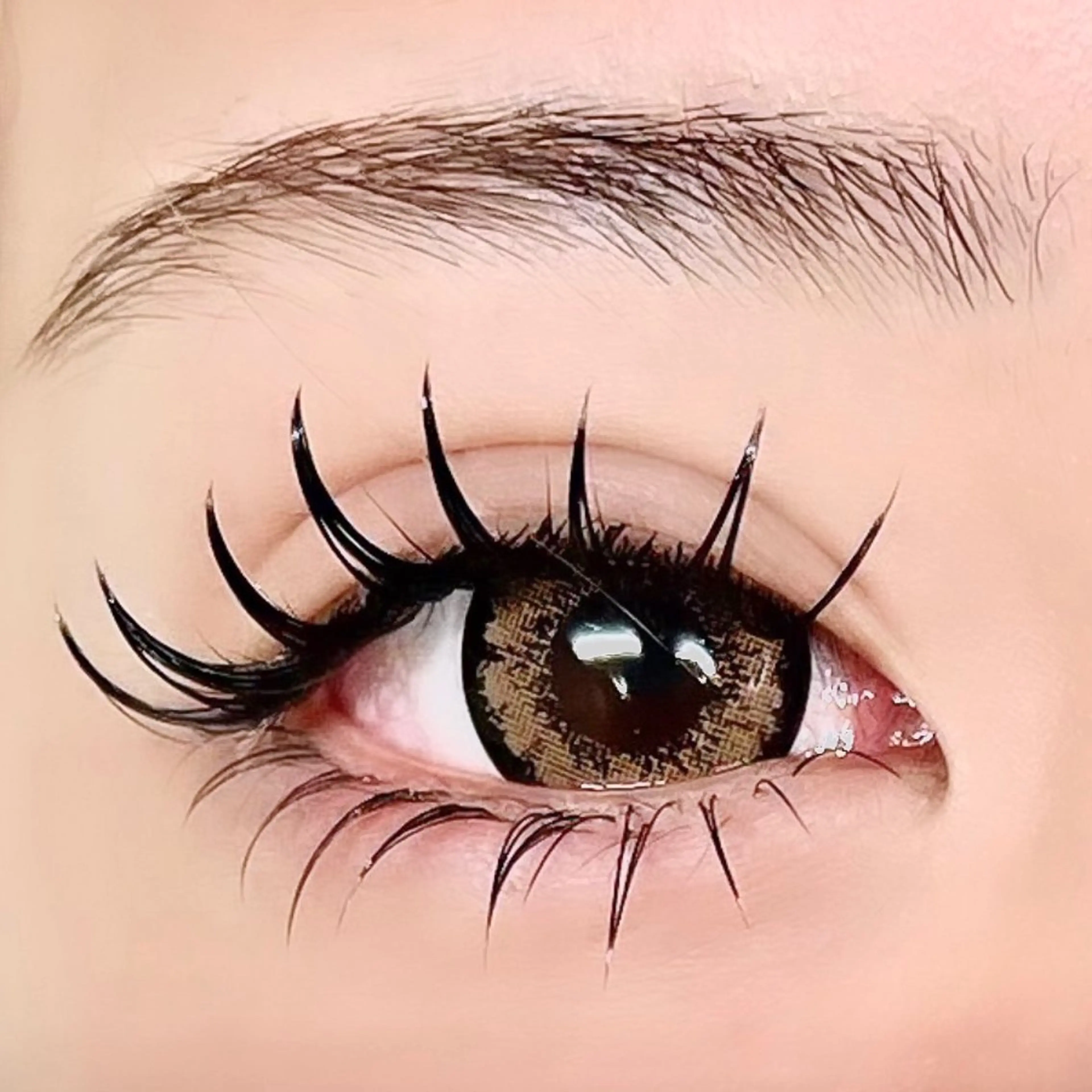 LED下まつ毛40本|美容液コーティング束感仕上げ付き最高品質フラットラッシュで柔らかくノーストレス✨の写真