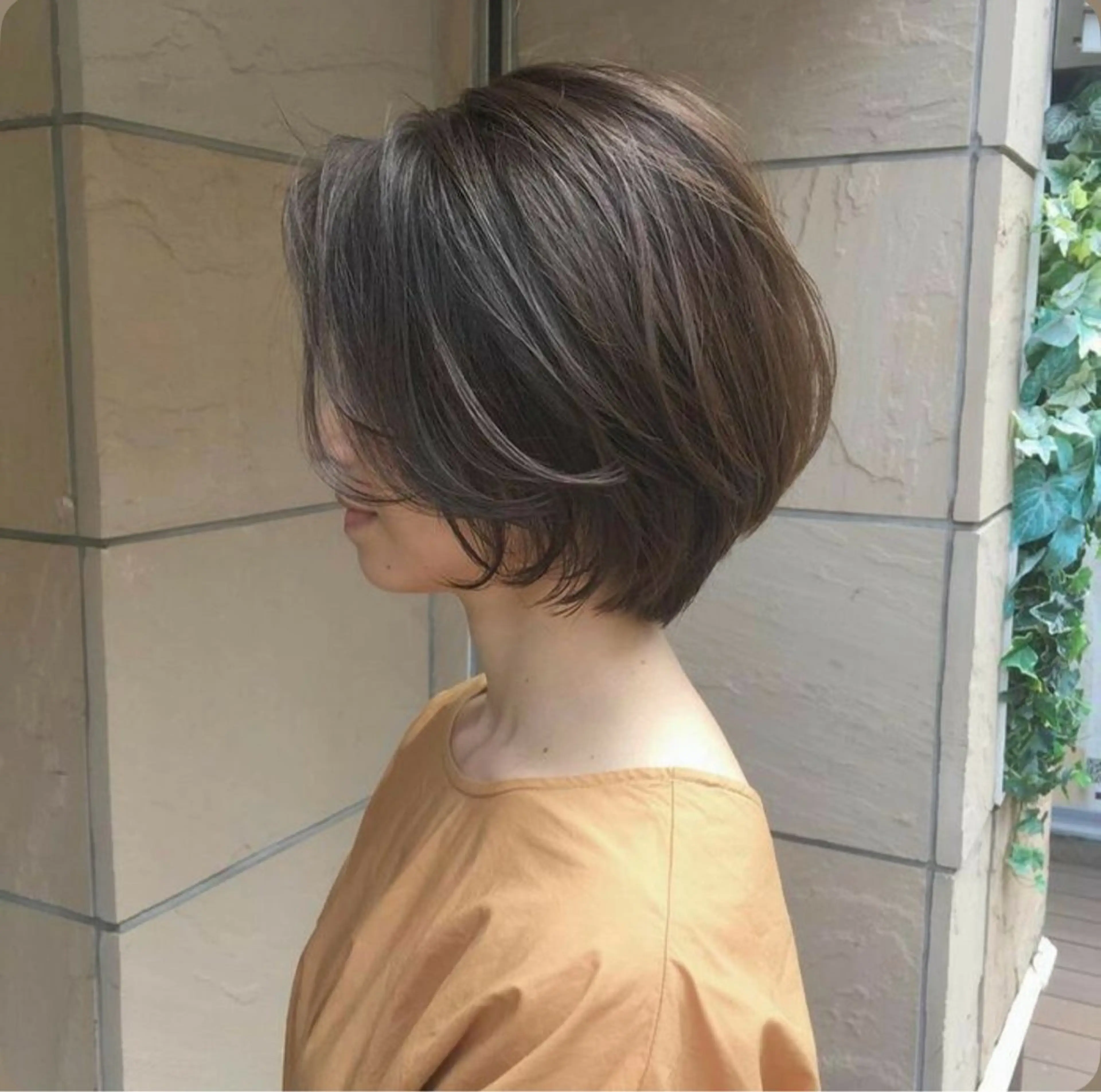 ショート カット ヘアカラー トリートメント ショートボブ/グラボ ブ松野和志のヘアスタイル