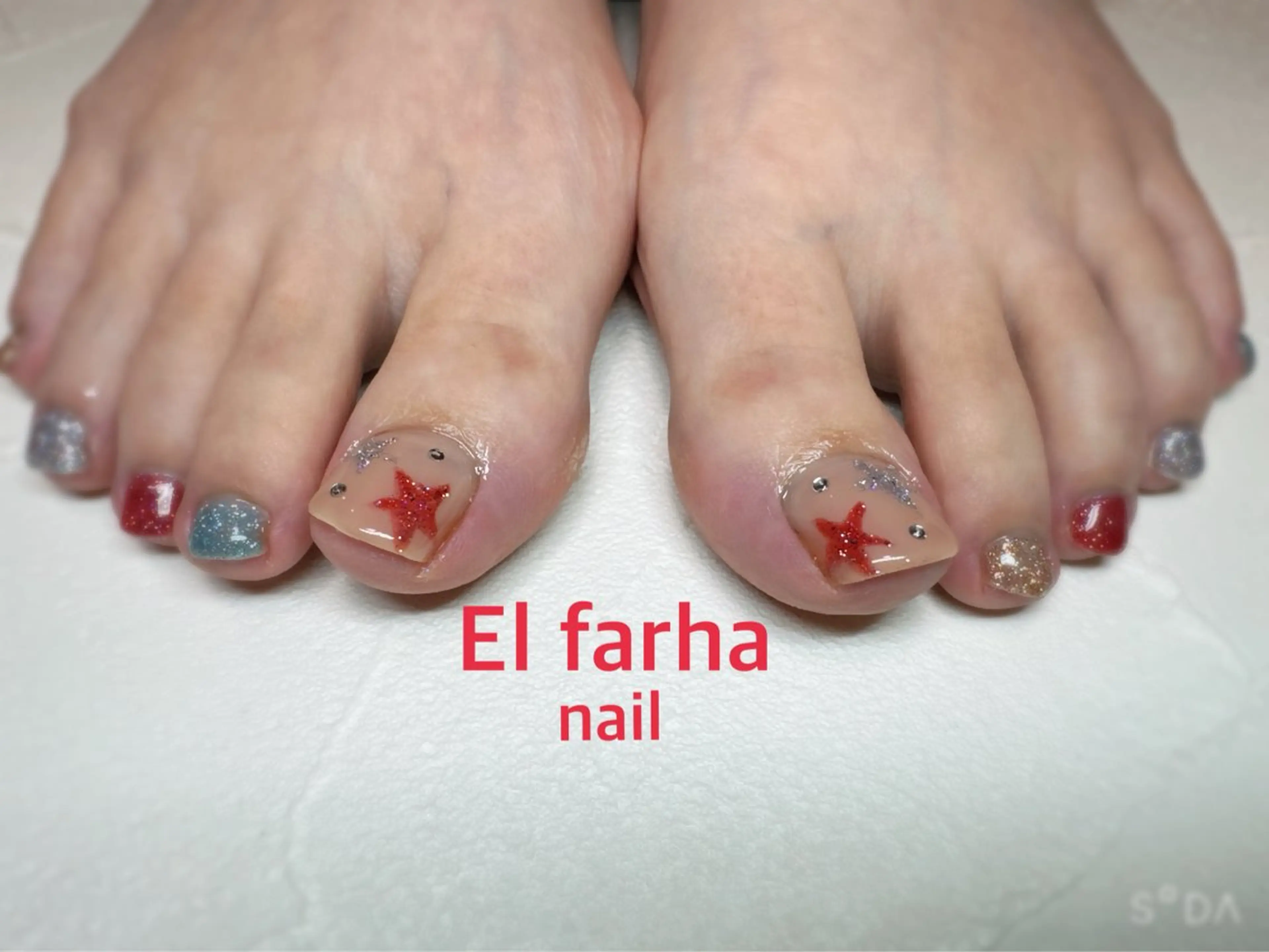 ネイル フットネイル El  Farha nailのネイルデザイン