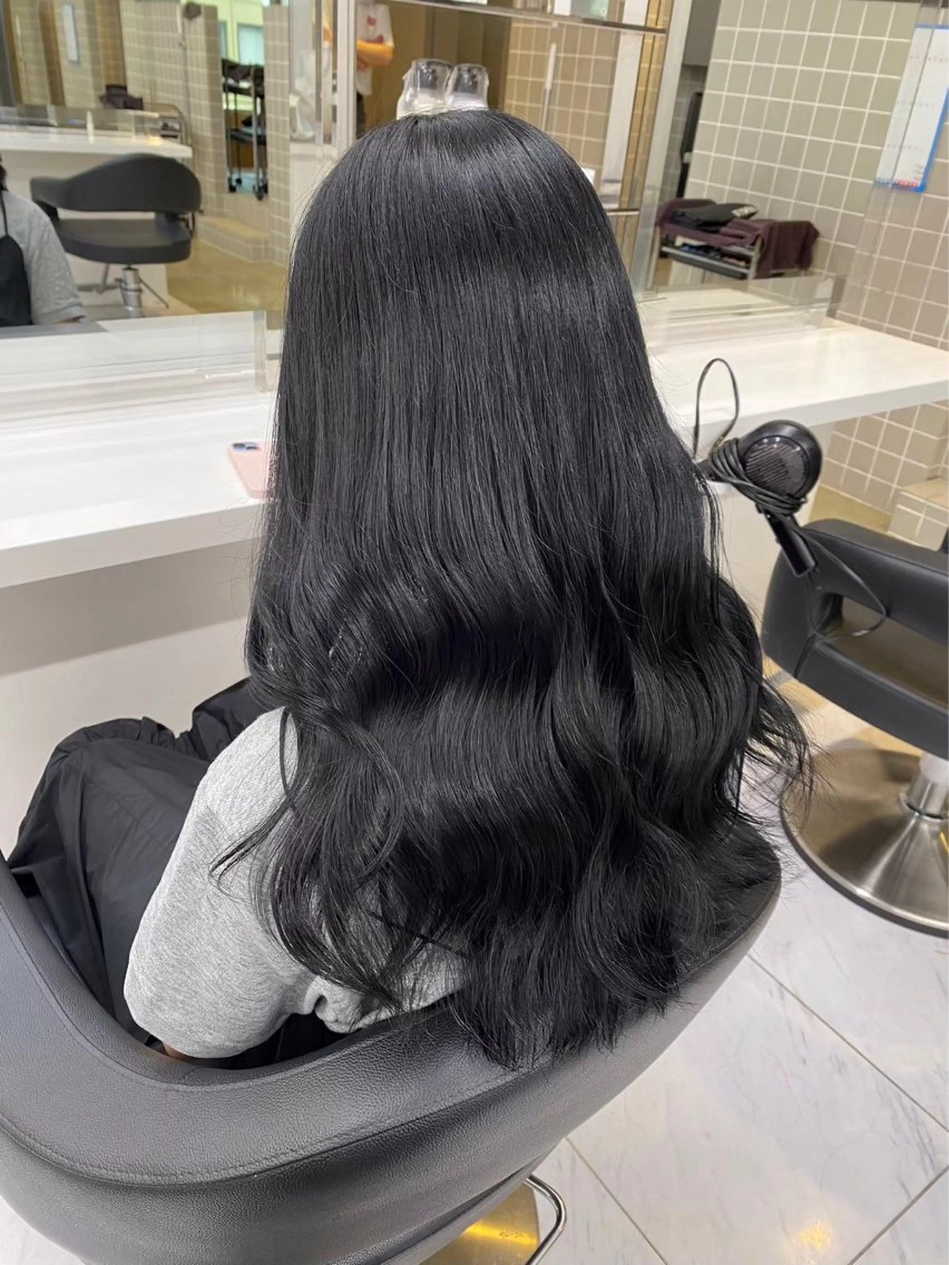 セミロング カラー ヘアアレンジ Over hair_ misakiのヘアスタイル