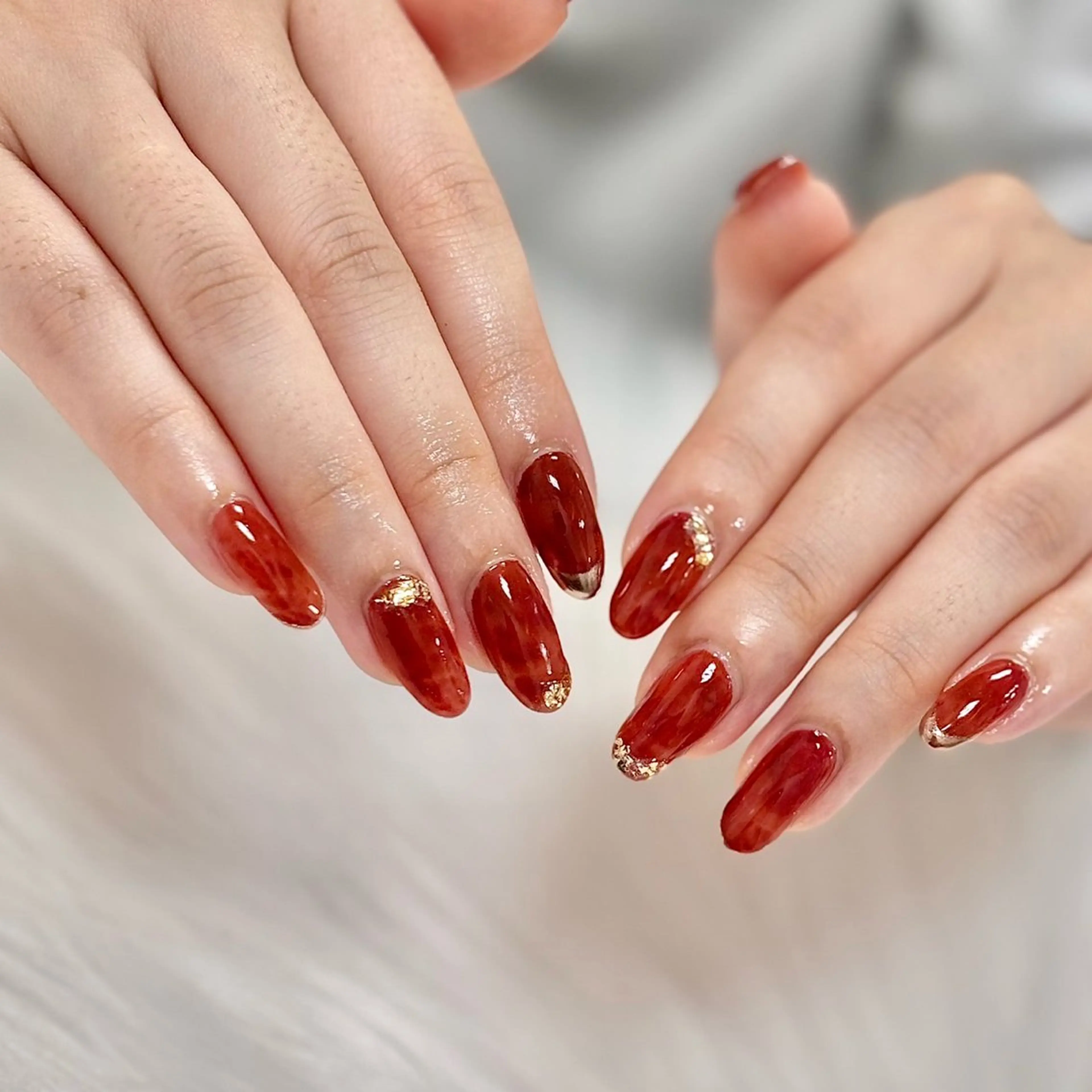 ネイル ラメ(グリッター) ミラーネイル ニュアンスネイル ピンク シンプルネイル ハンドネイル PROVE 彩華のネイルデザイン