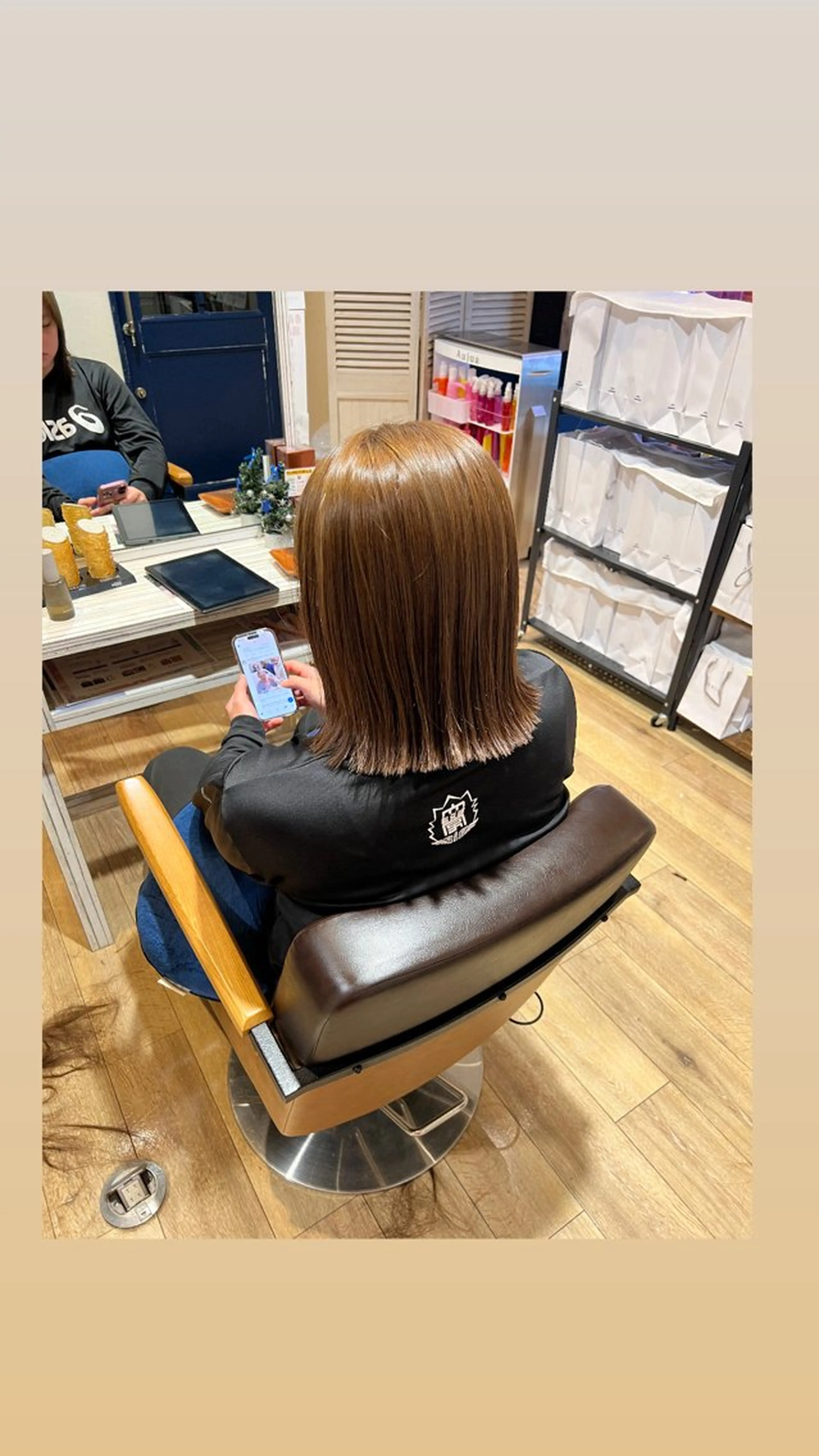 ミディアム カット トリートメント 三浦 吏恵のヘアスタイル