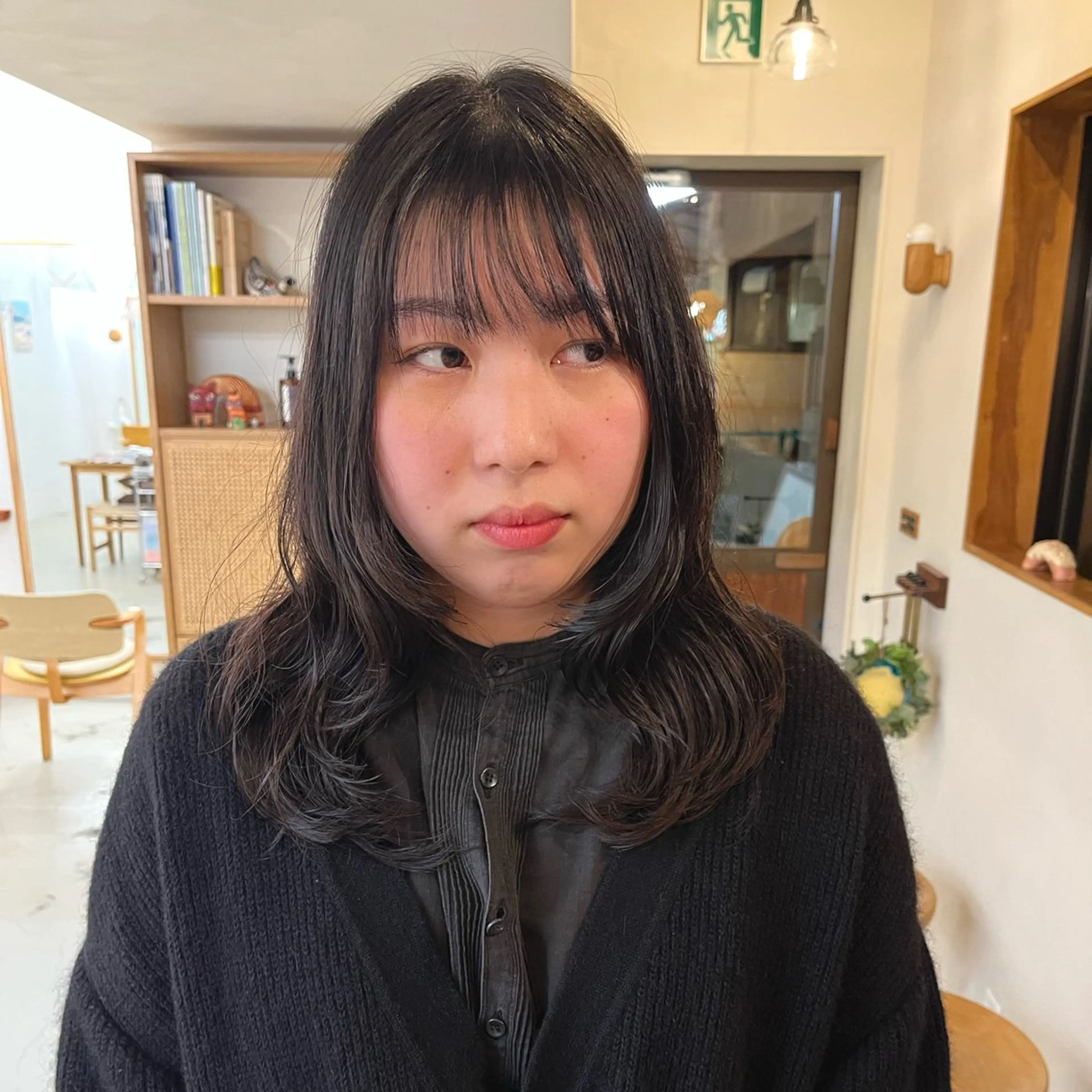 セミロング パーマ 宇野澤 銘のヘアスタイル