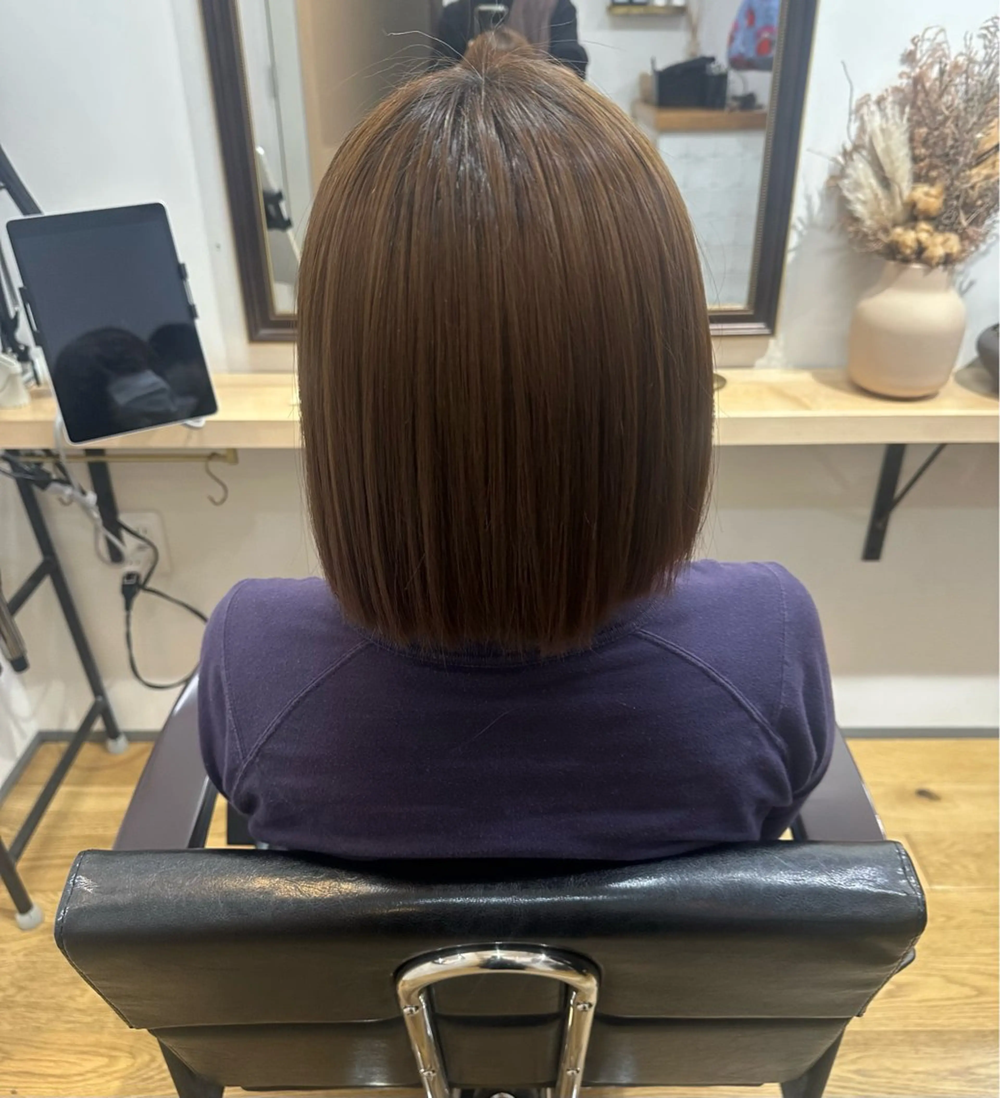 ミディアム 縮毛矯正 鈴木 龍太のヘアスタイル
