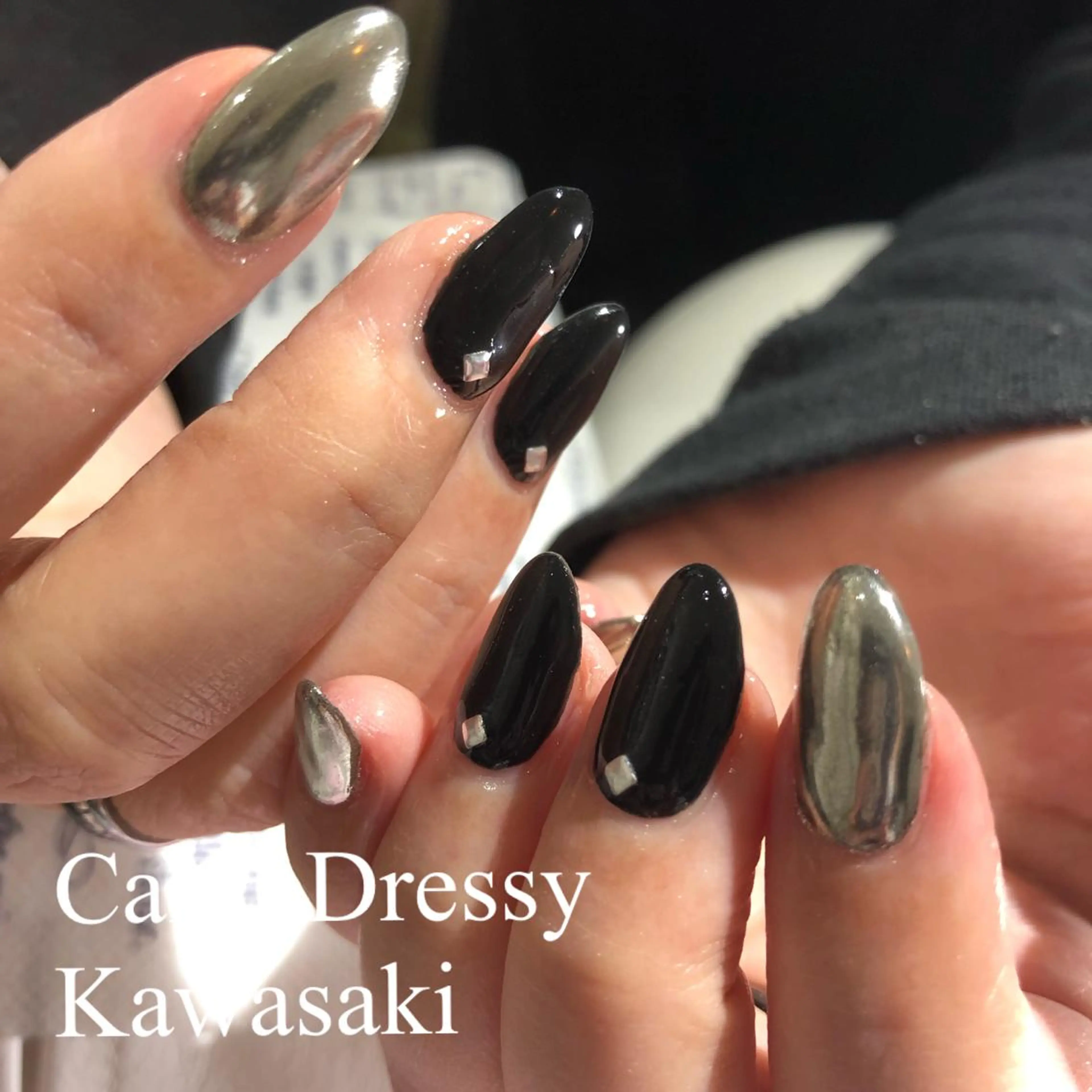 ネイル ミラーネイル ハンドネイル Can I 川崎店 三島 久美子のネイルデザイン