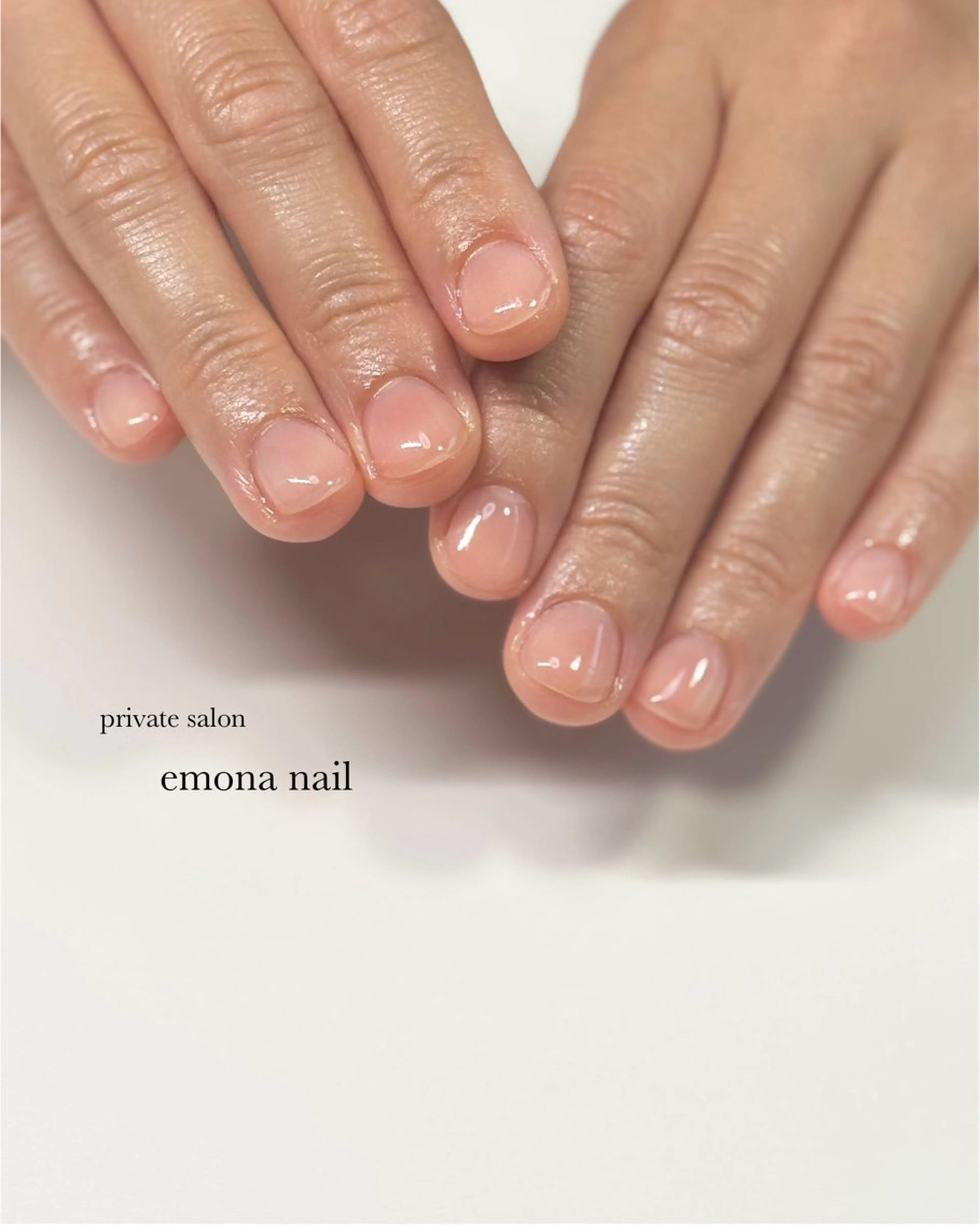 ネイル クリアネイル ハンドネイル ハンドケア emona nailのネイルデザイン