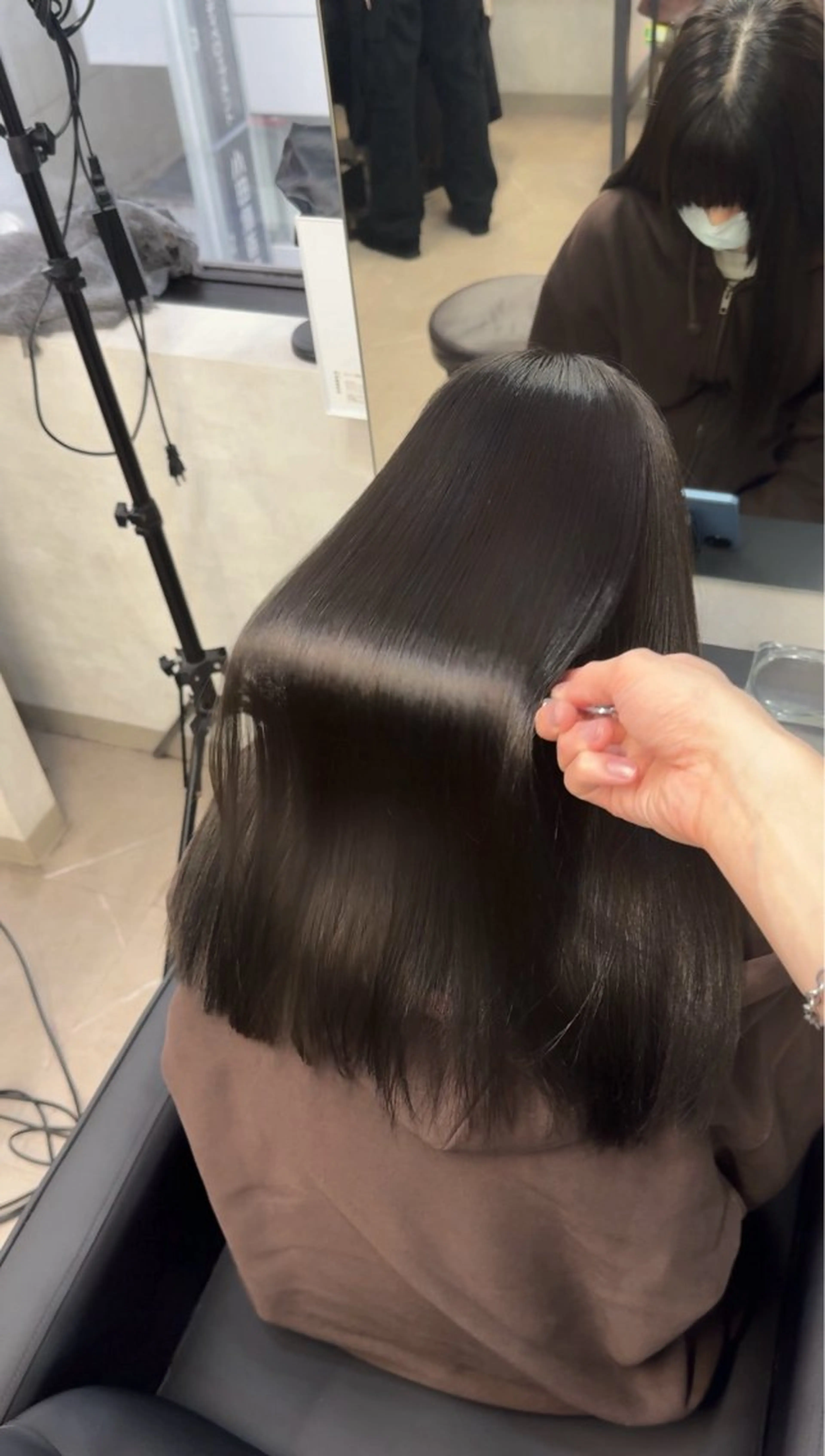 ロング カラー ヘアアレンジ カット ヘアカラー 縮毛矯正 新宿 /髪質改善/ 縮毛矯正/ヒュウガのヘアスタイル