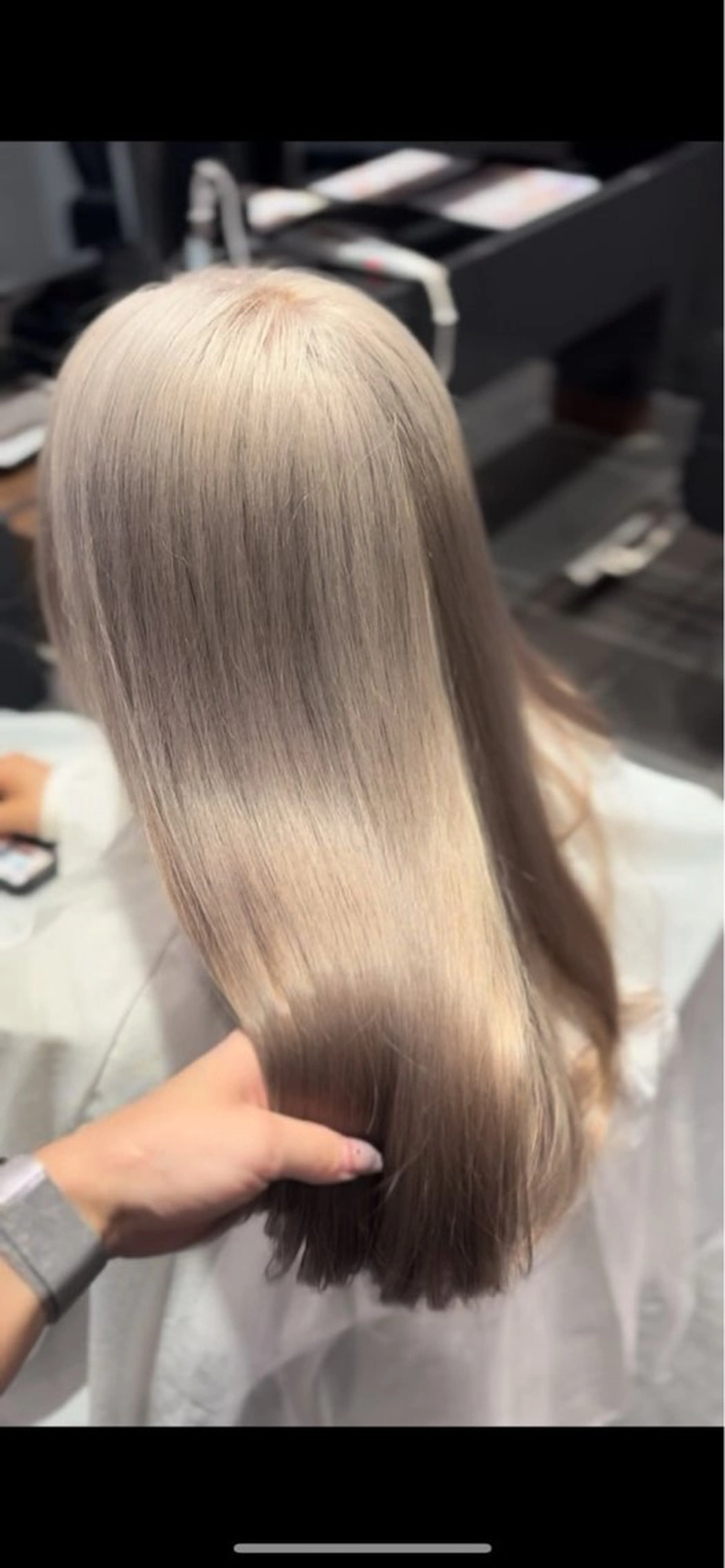 ロング カラー ヘアアレンジ カット ヘアカラー トリートメント 似合わせ/透明感 カラー/豊中/かこのヘアスタイル