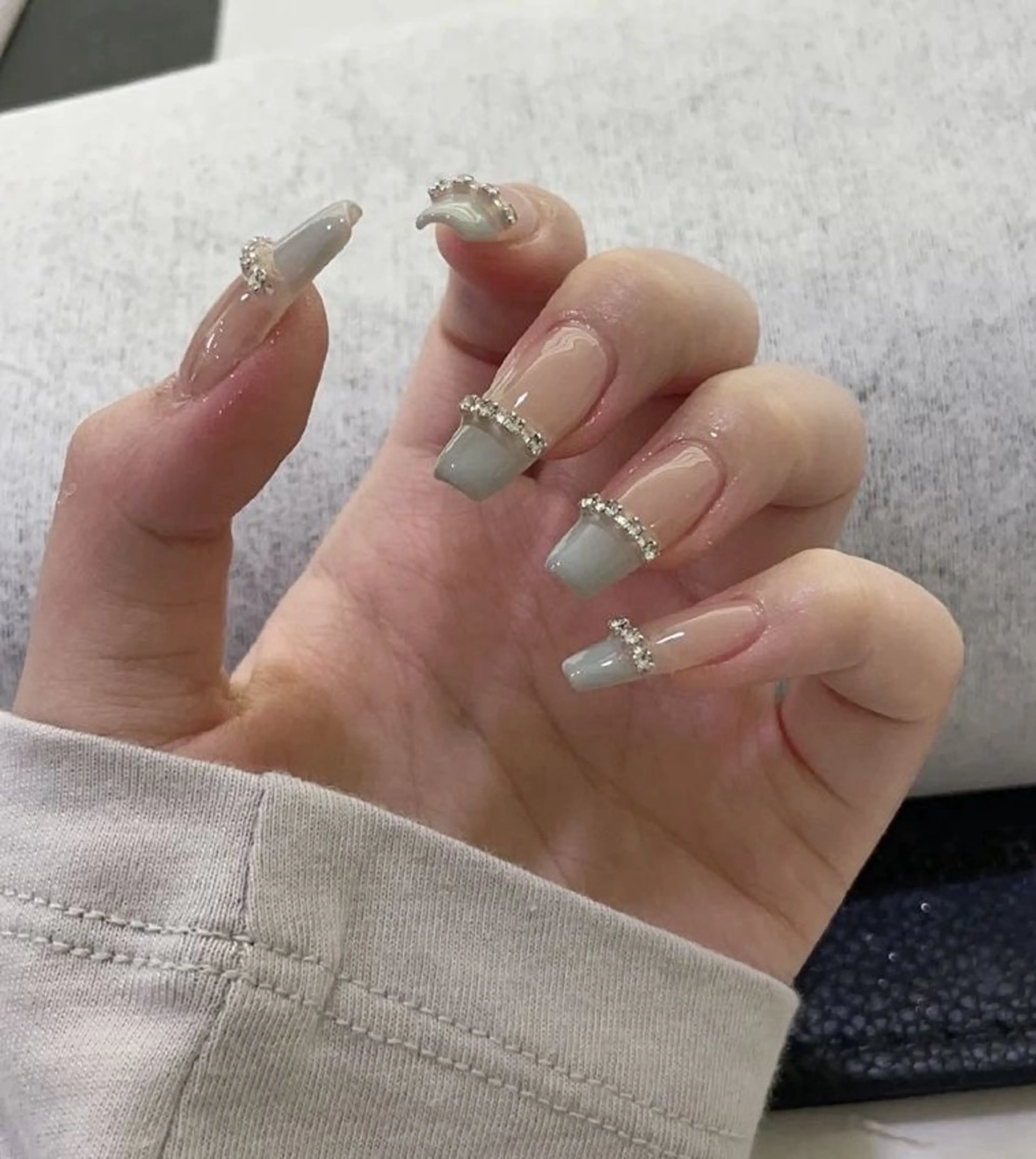 ネイル 韓国ネイル 持ち込み ニュアンスネイル ネイルチップ ハンドネイル RINN ANA.CHUOのネイルデザイン