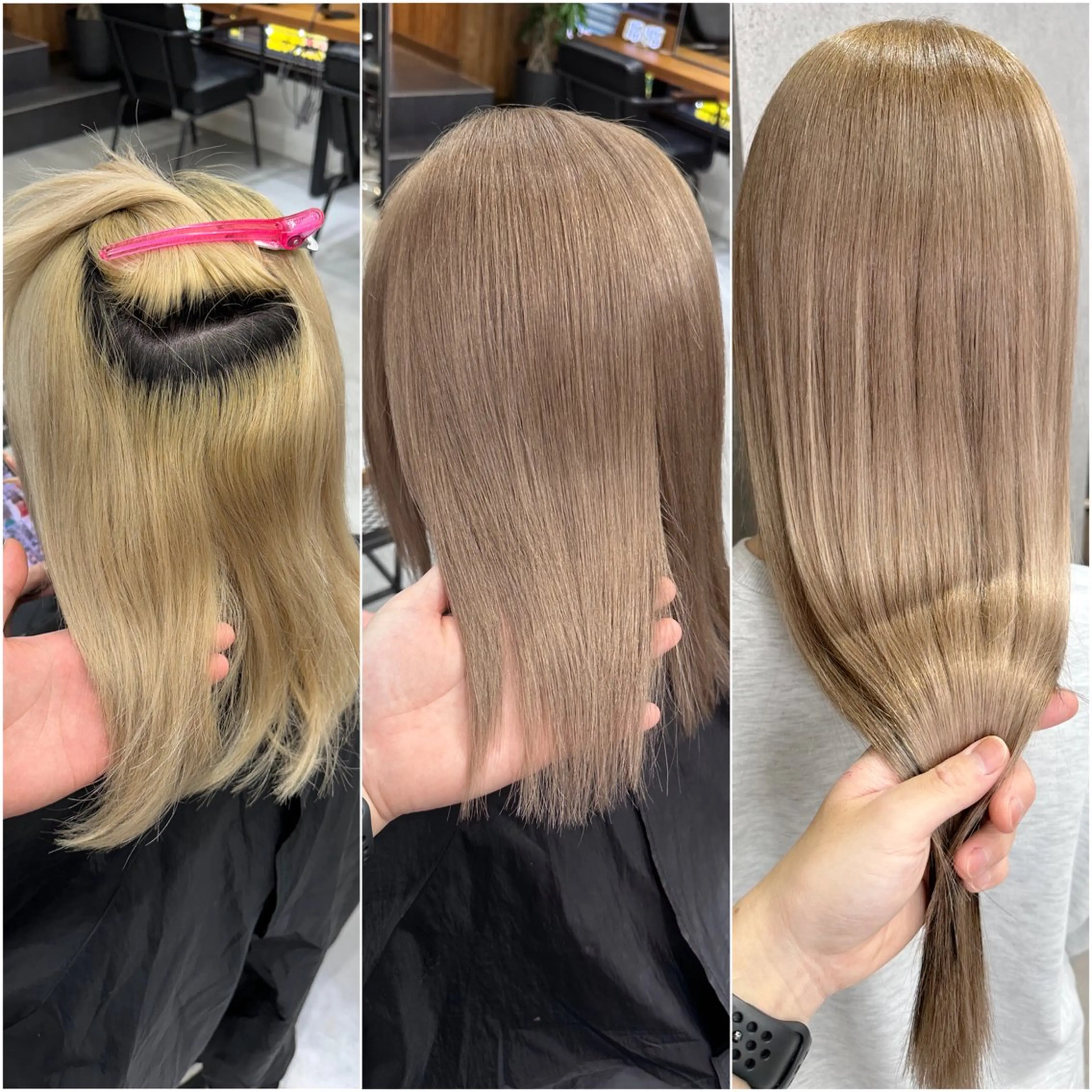 ロング カラー ダブルカラー ロング ヘアカラー トリートメント エクステ KEISUKE🐶 カラー✨エクステのヘアスタイル