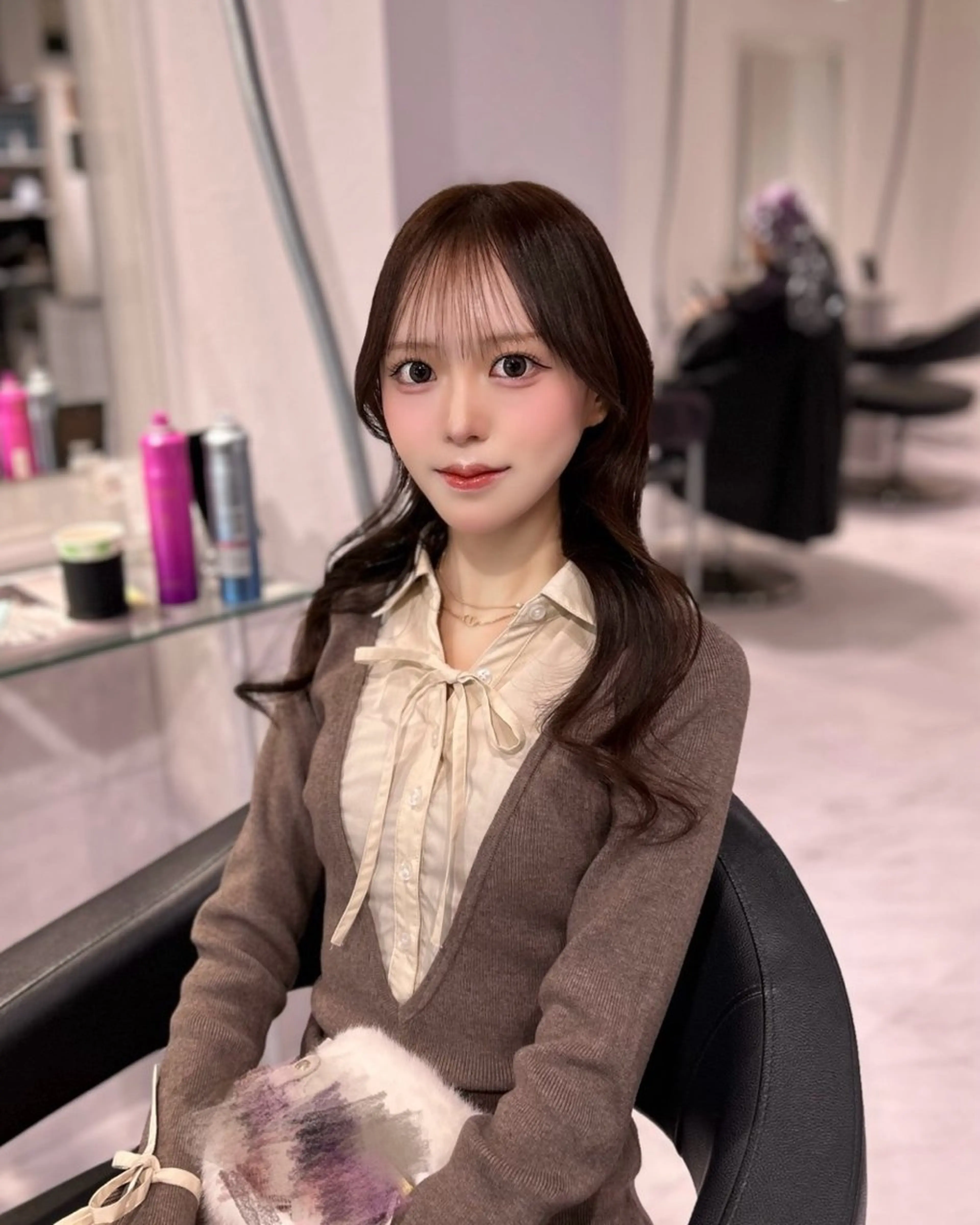 ロング カラー カット ヘアカラー トリートメント 表参道/透明感カラー /暗髪/ジュキヤのヘアスタイル