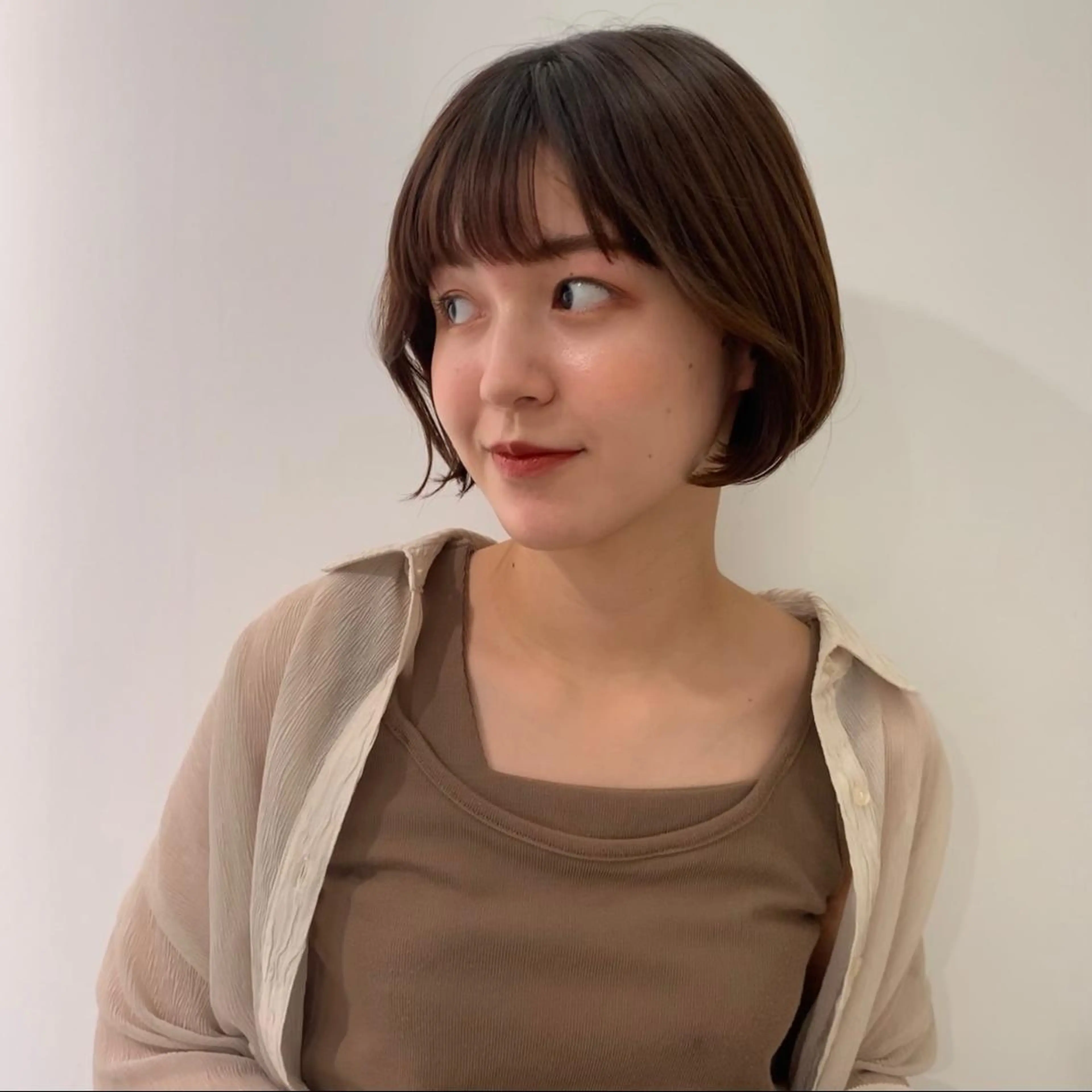 ミディアム 韓国風ヘア 吉田 夢のヘアスタイル