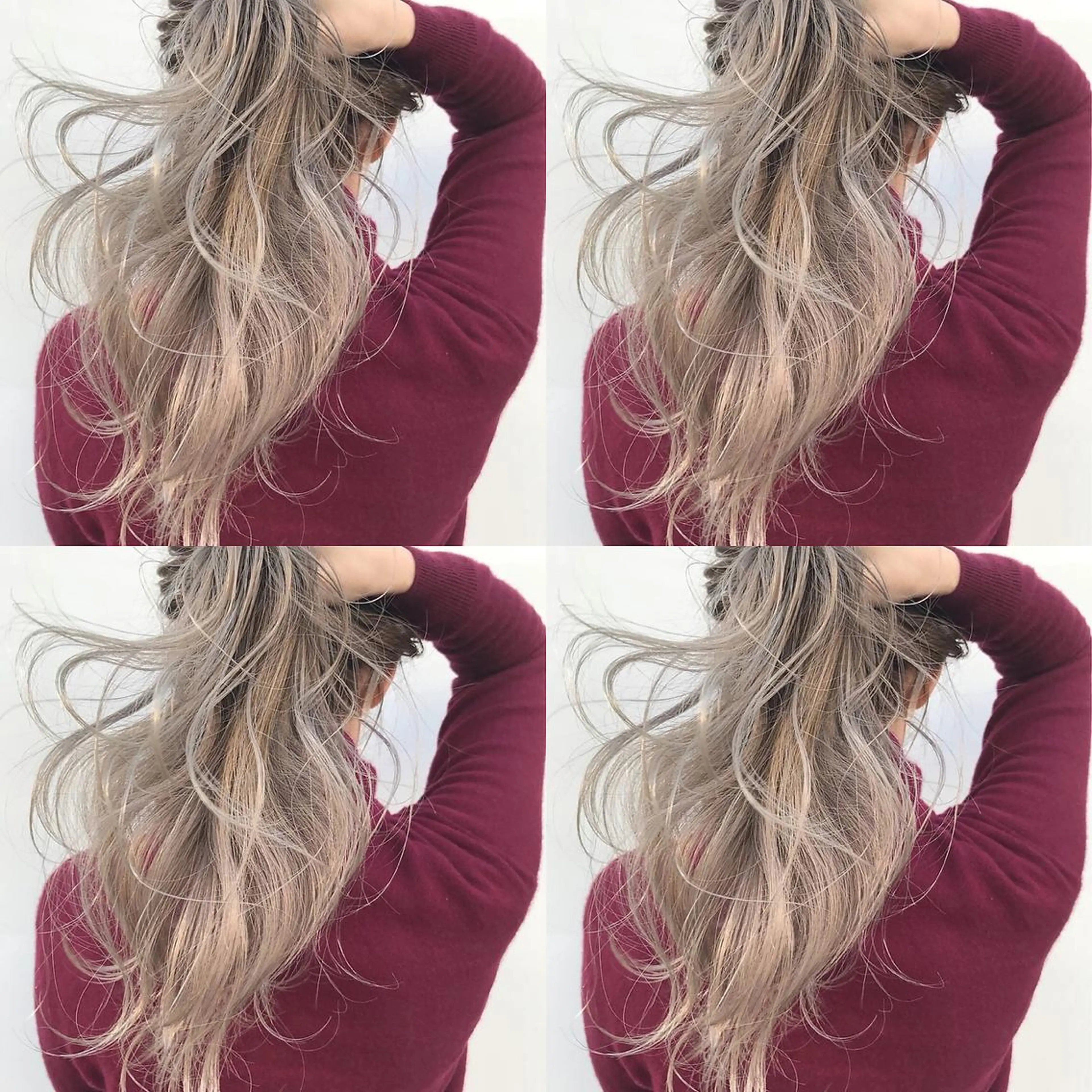 ロング カラー ヘアアレンジ ブロンド 阿部 圭悟のヘアスタイル