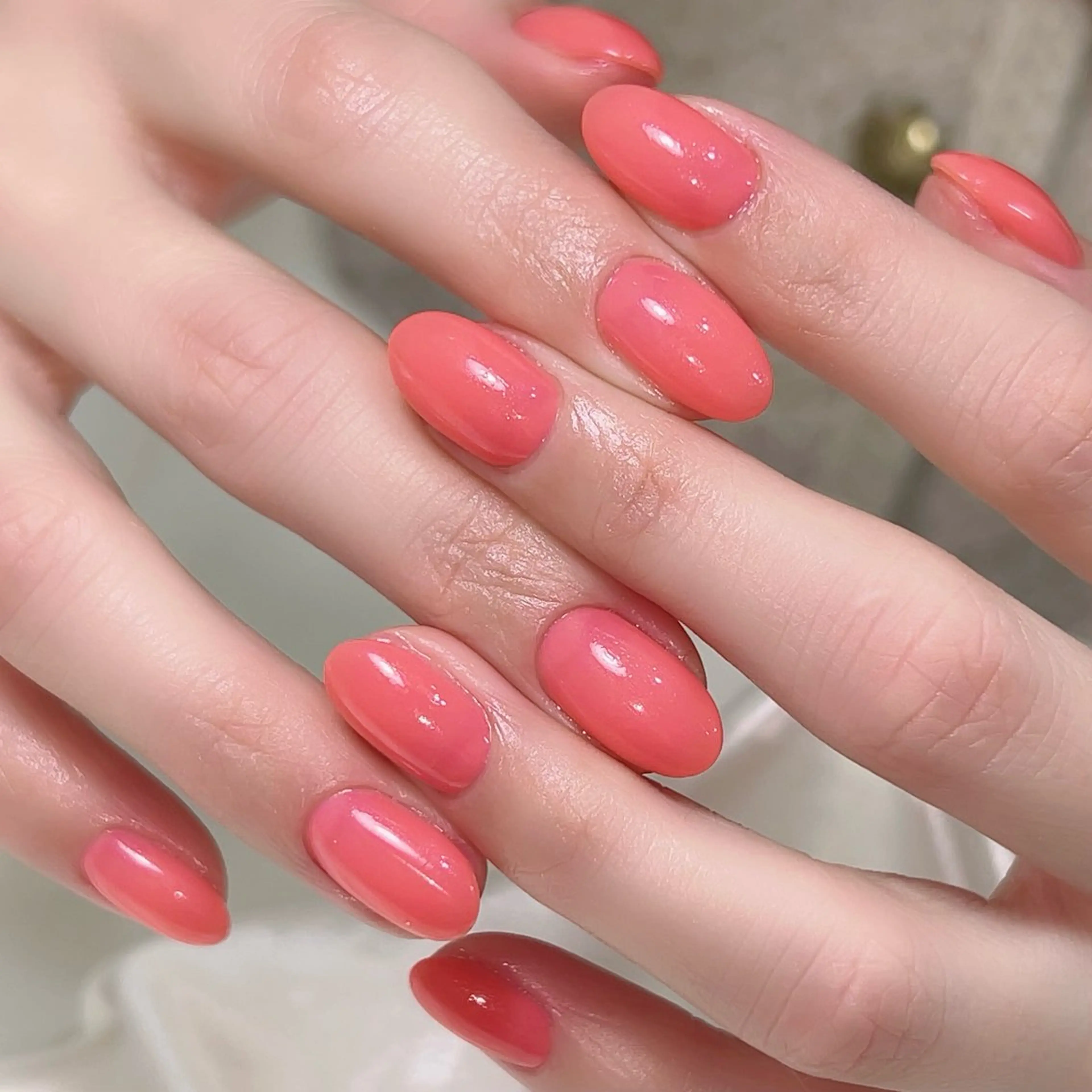 ネイル ジェルネイル ワンカラーネイル ピンク 春ネイル Nail Salon CIARA所属・Nail Salon CIARAのネイルデザイン