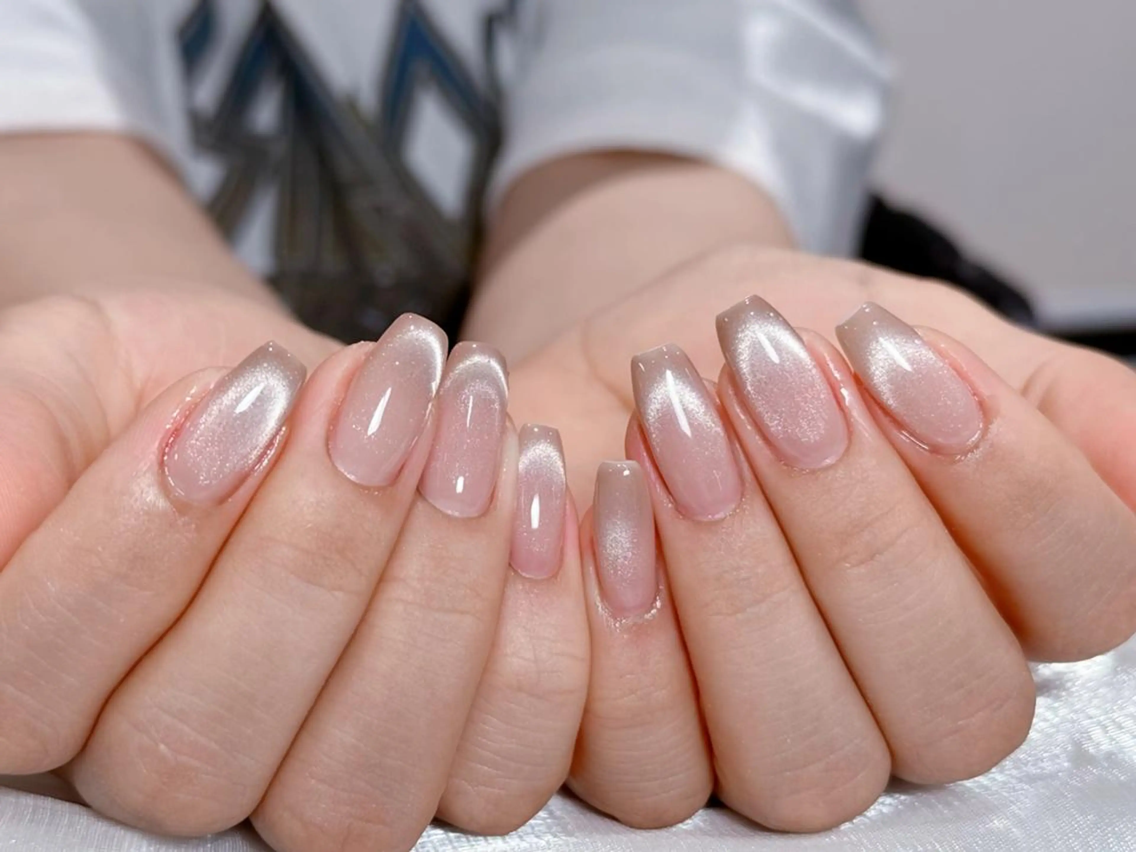 ワンホンネイルマグネットフレンチの写真