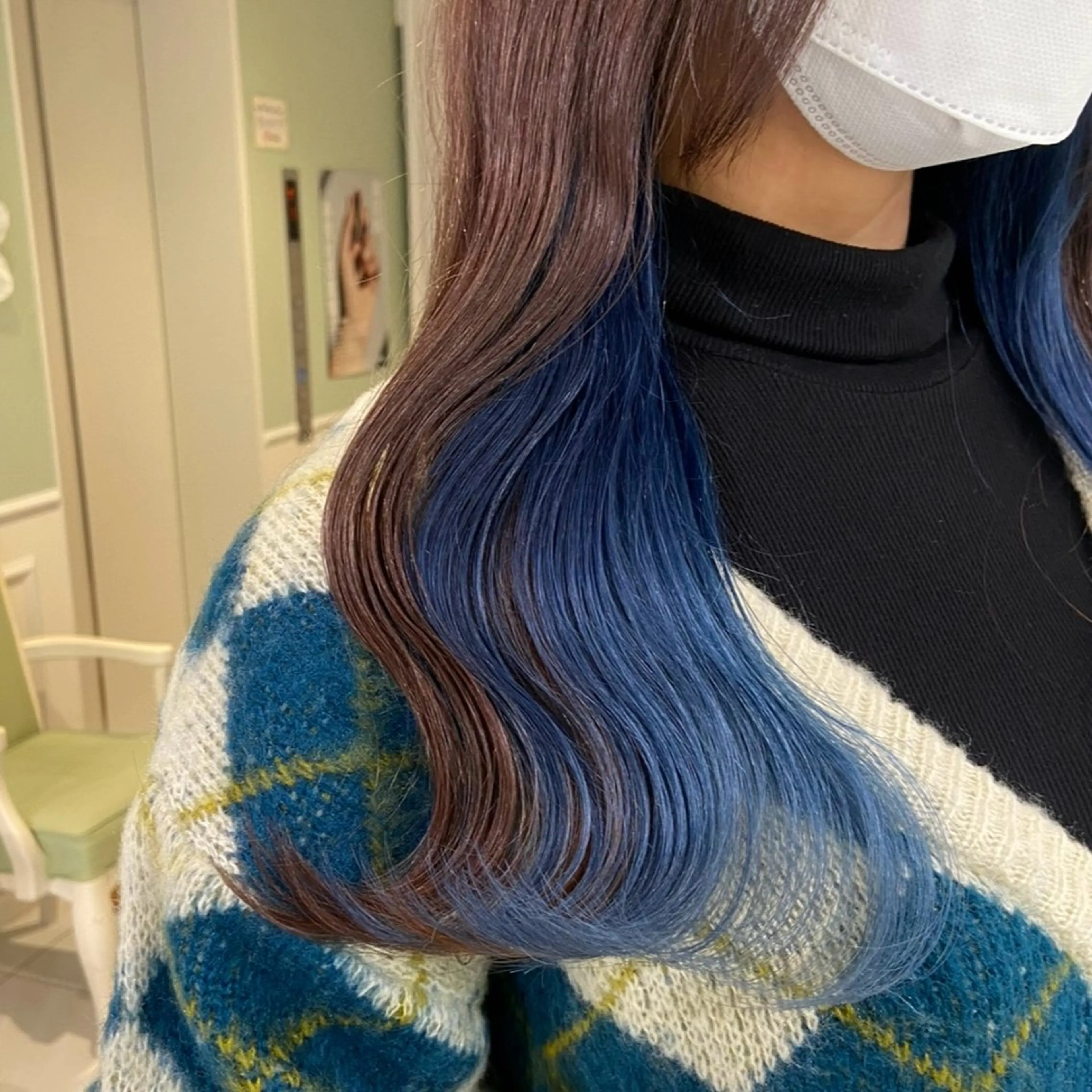 ミディアム カラー カット ヘアカラー レイヤーカット⭐️ インナー桑原 日花理のヘアスタイル