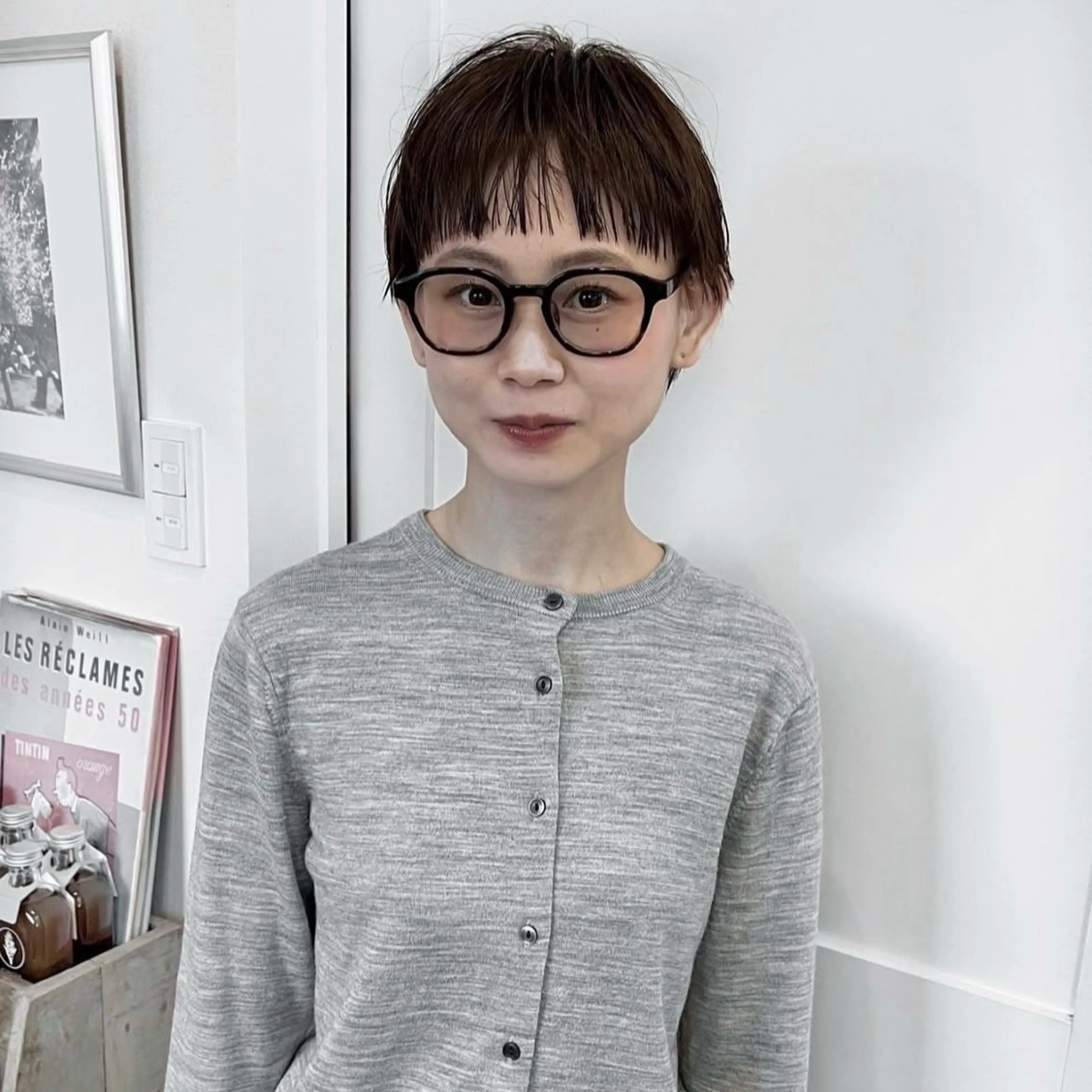 ショート ベリーショート ショートヘア 小山夕稀/ニュアンス パーマ/新城のヘアスタイル