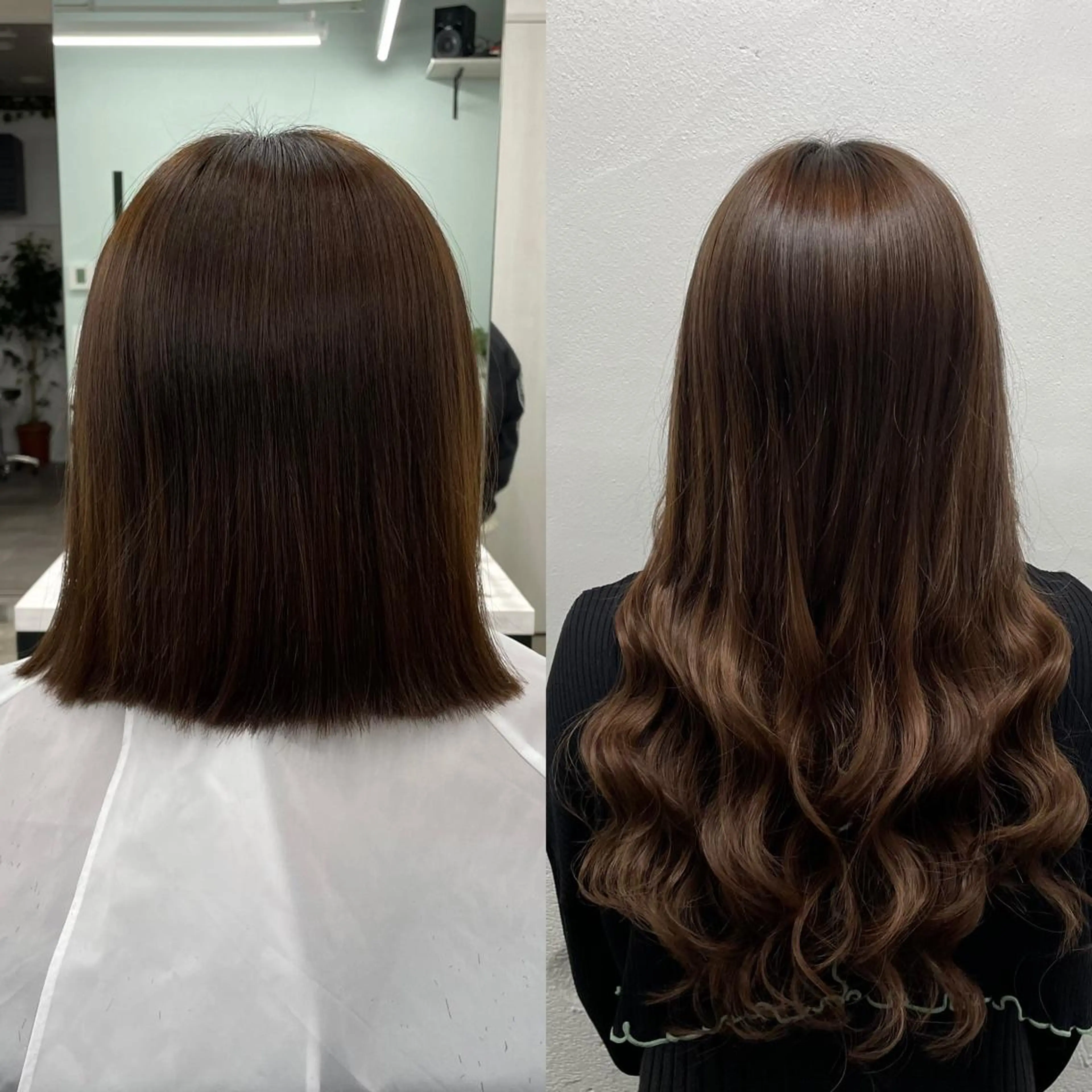 ロング カラー シールエクステ バレイヤージュ ミストバング ダブルカラー  フェイスフレーミング ヘアカラー エクステ 🧡艶髪ちゅるん髪 🫧🧡YUKI❄️のヘアスタイル