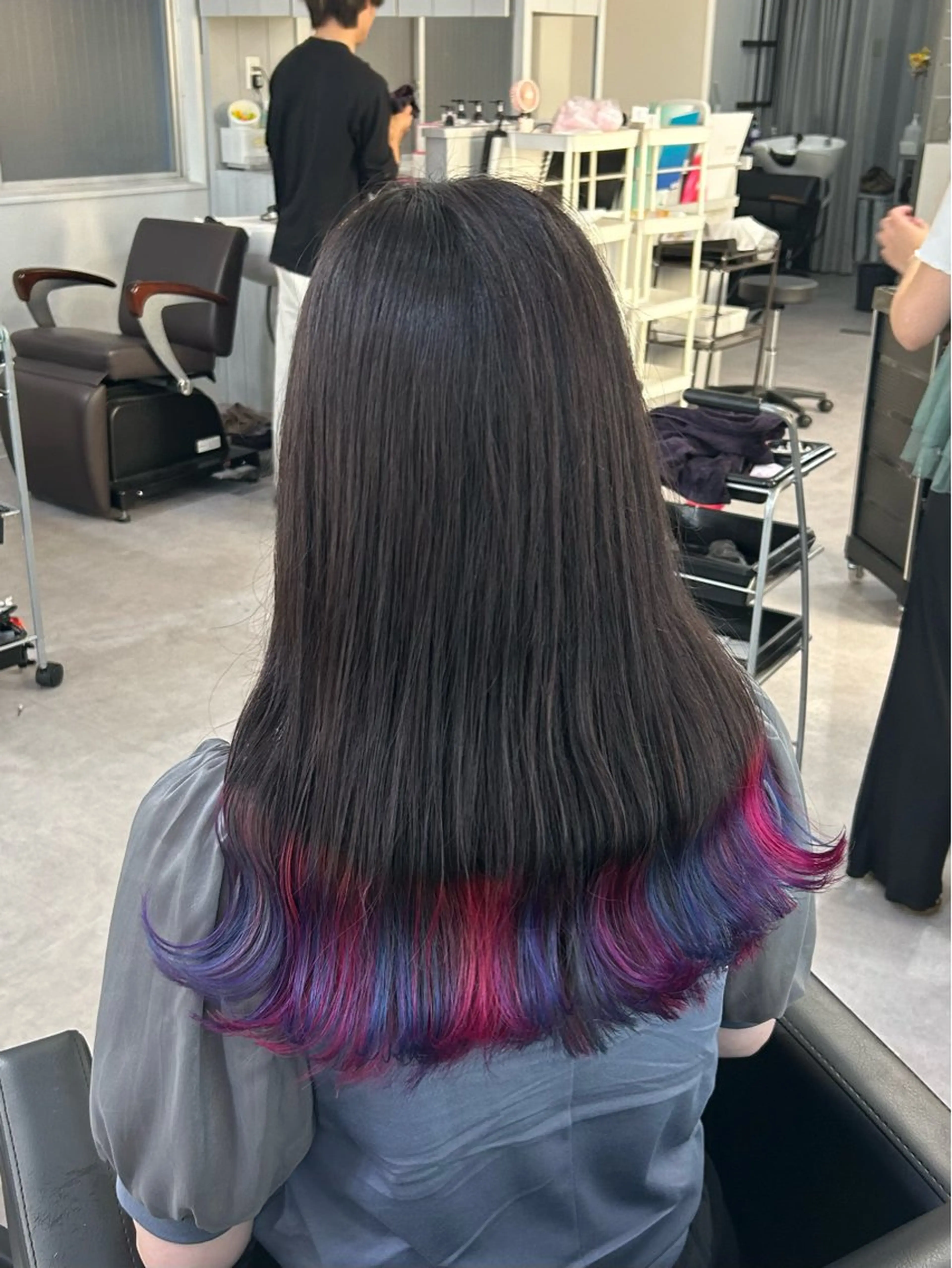 ロング カラー Cielro/ダブル カラー/西田咲希のヘアスタイル